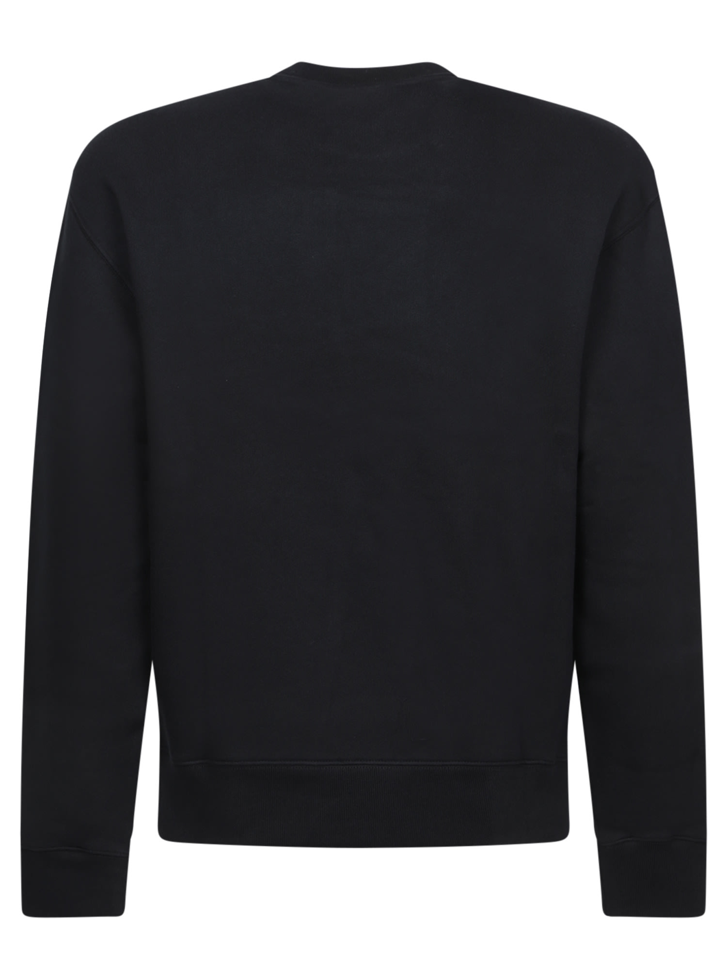 Shop Maison Kitsuné Speedy Fox Patch Black Sweatshirt