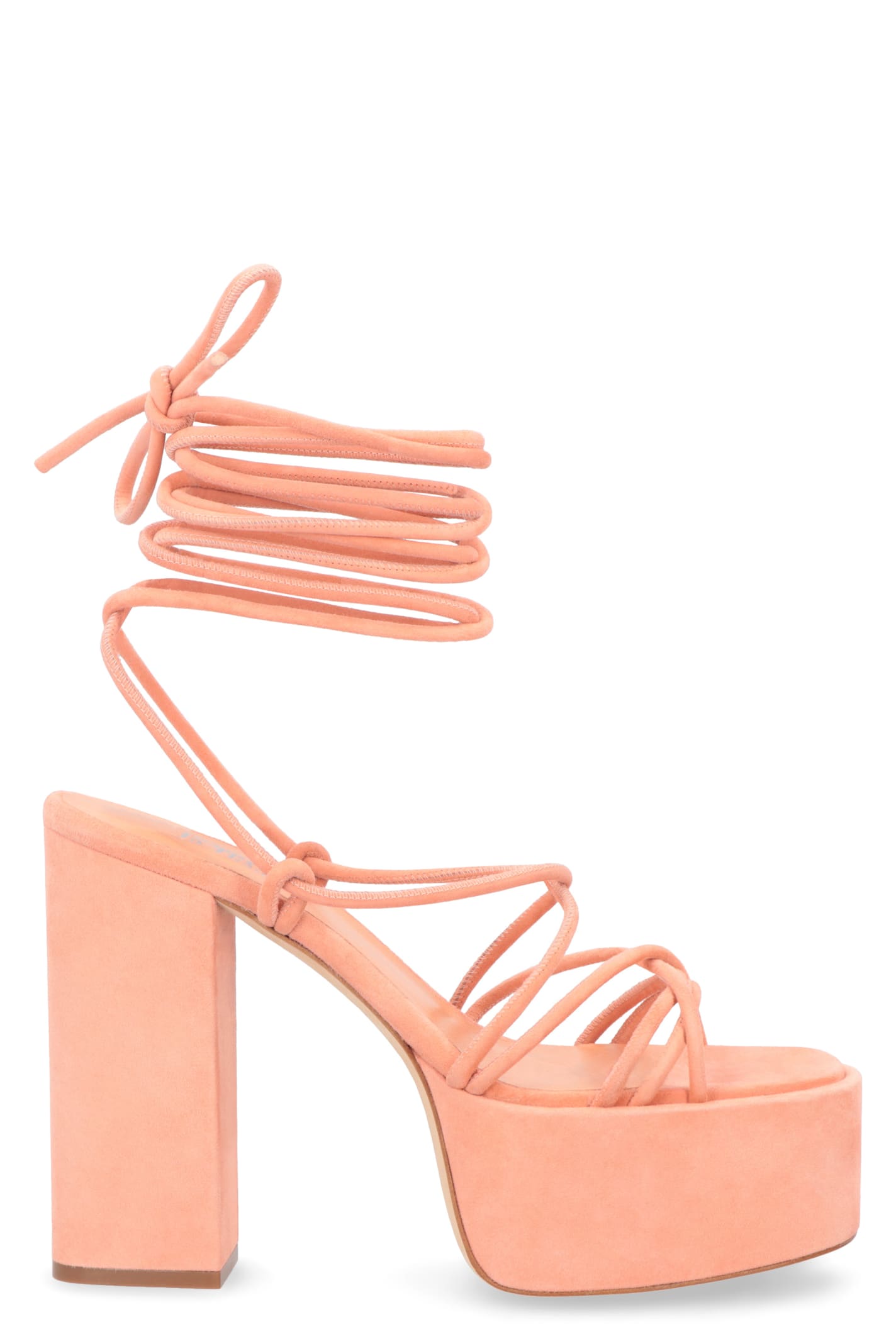 Shop Paris Texas Malena Suede Sandals In Pink