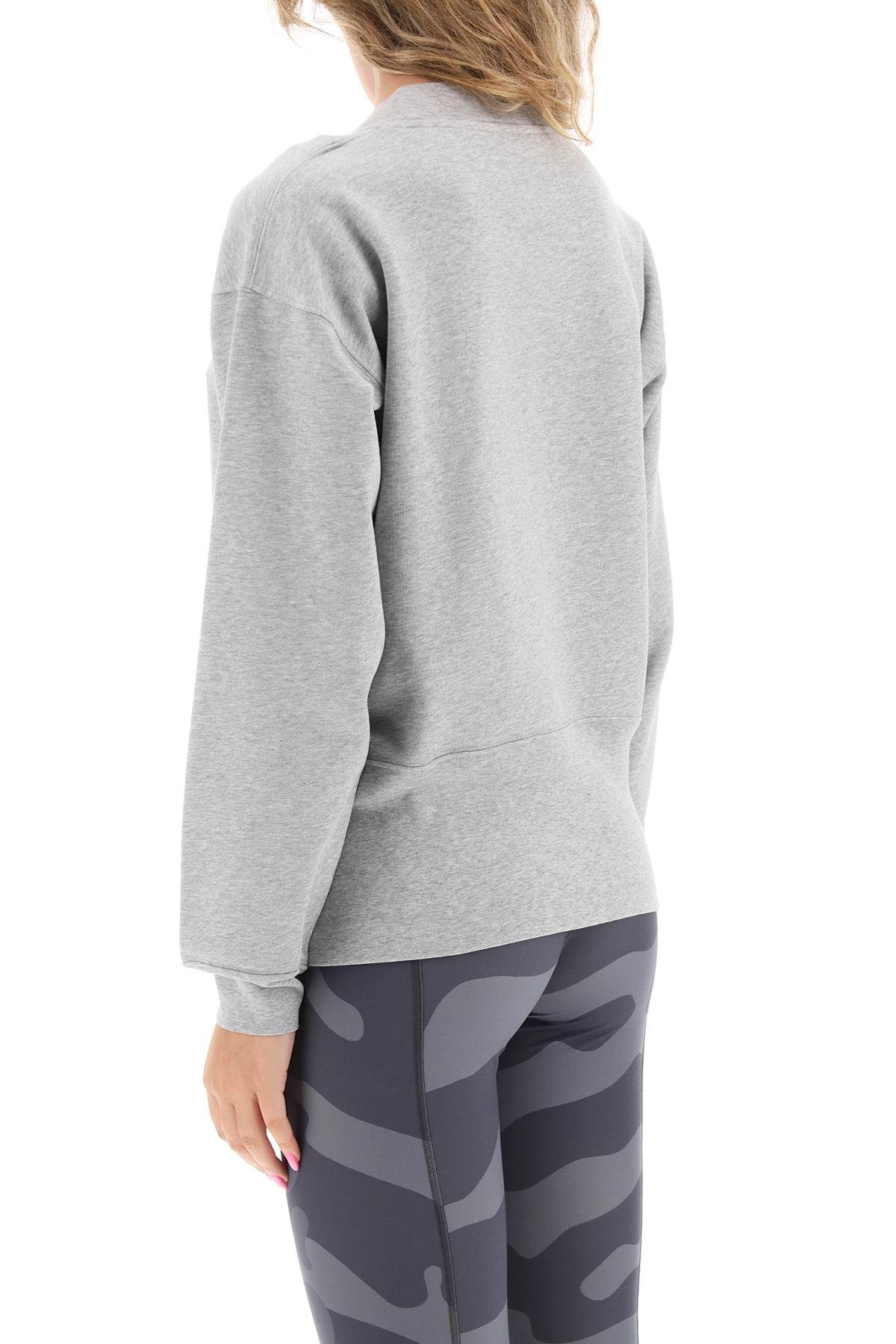Shop Moncler Sweater With Cut-outs In Grey