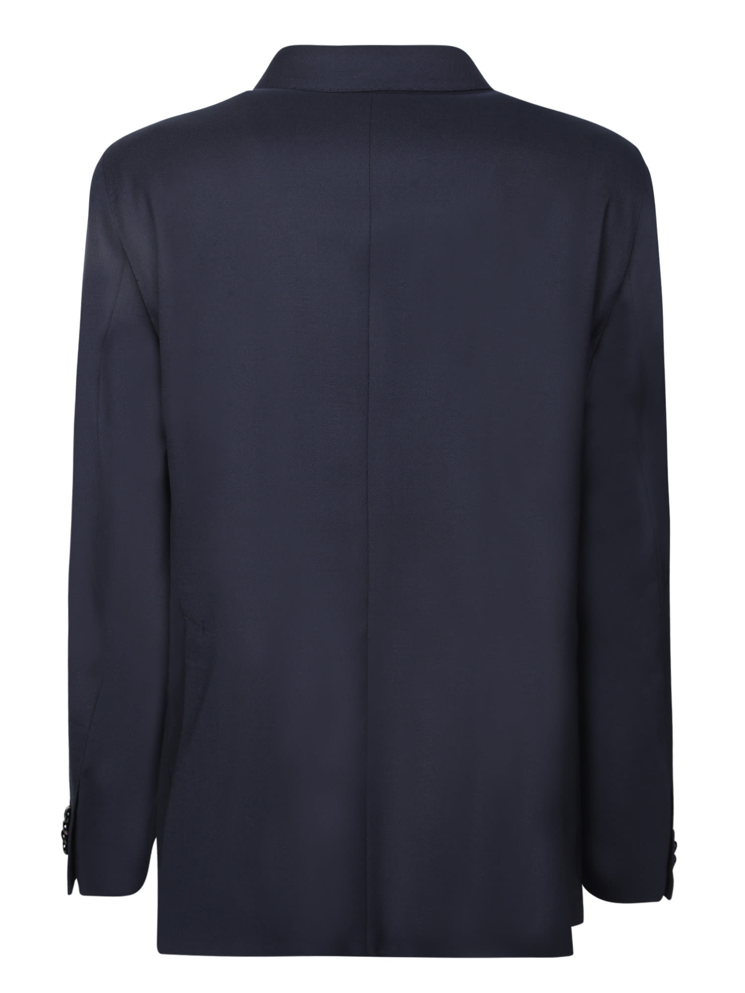 Shop Tagliatore Double-breasted Blue Jacket