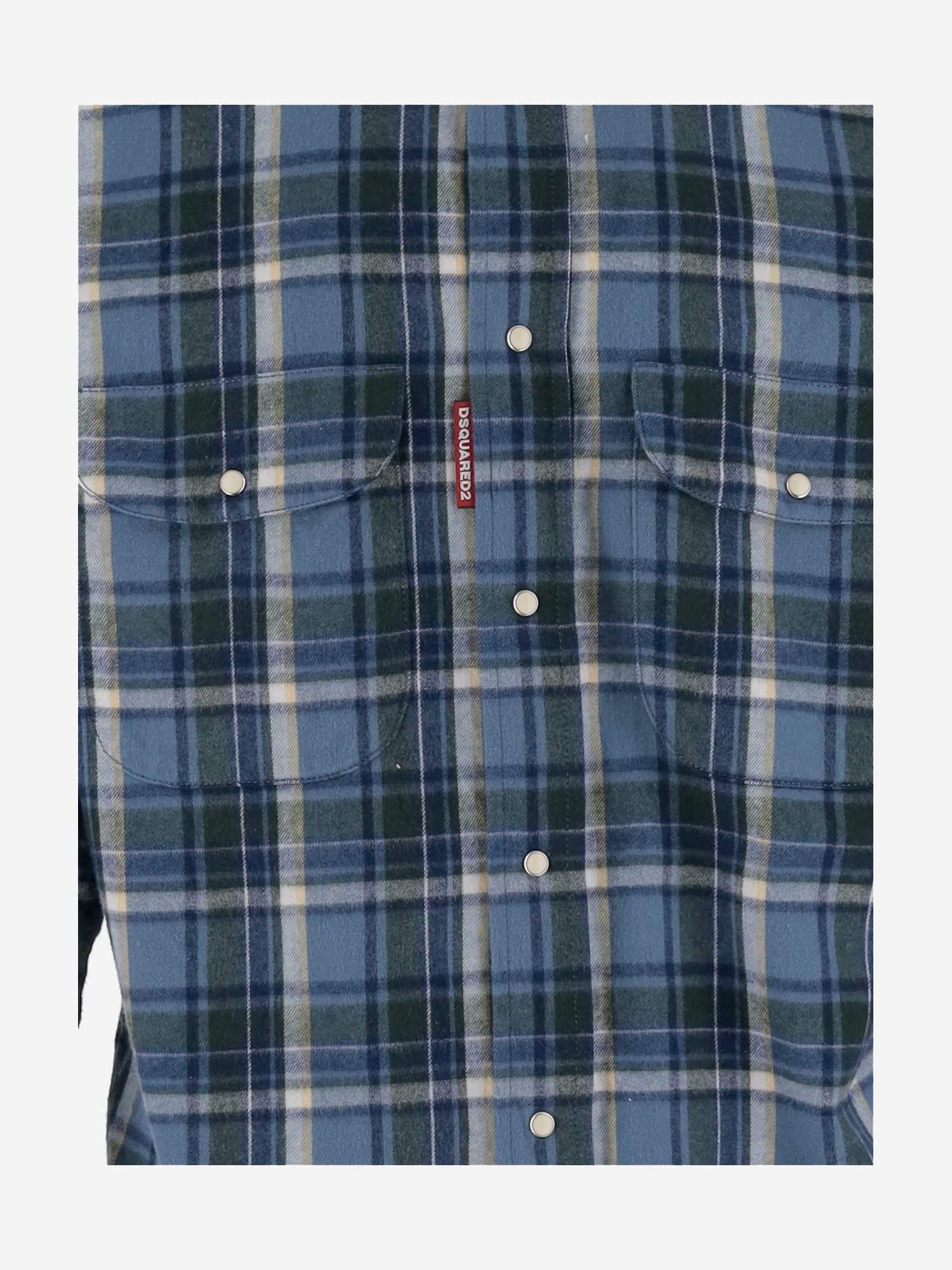 Dsquared2 Canadian Vintage Cotton Shirt In Blue