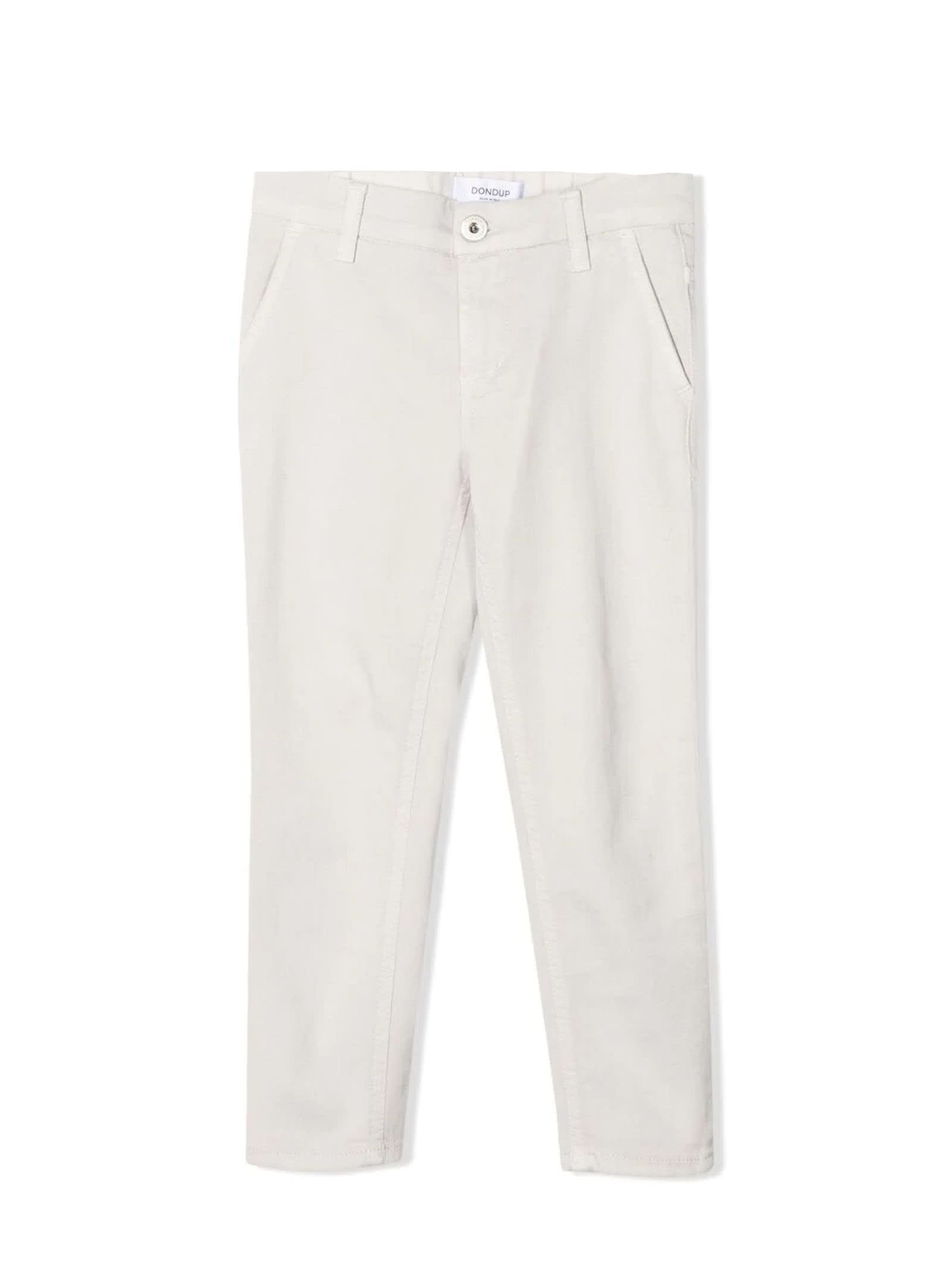 Dondup Off-white Cotton-blend Trousers
