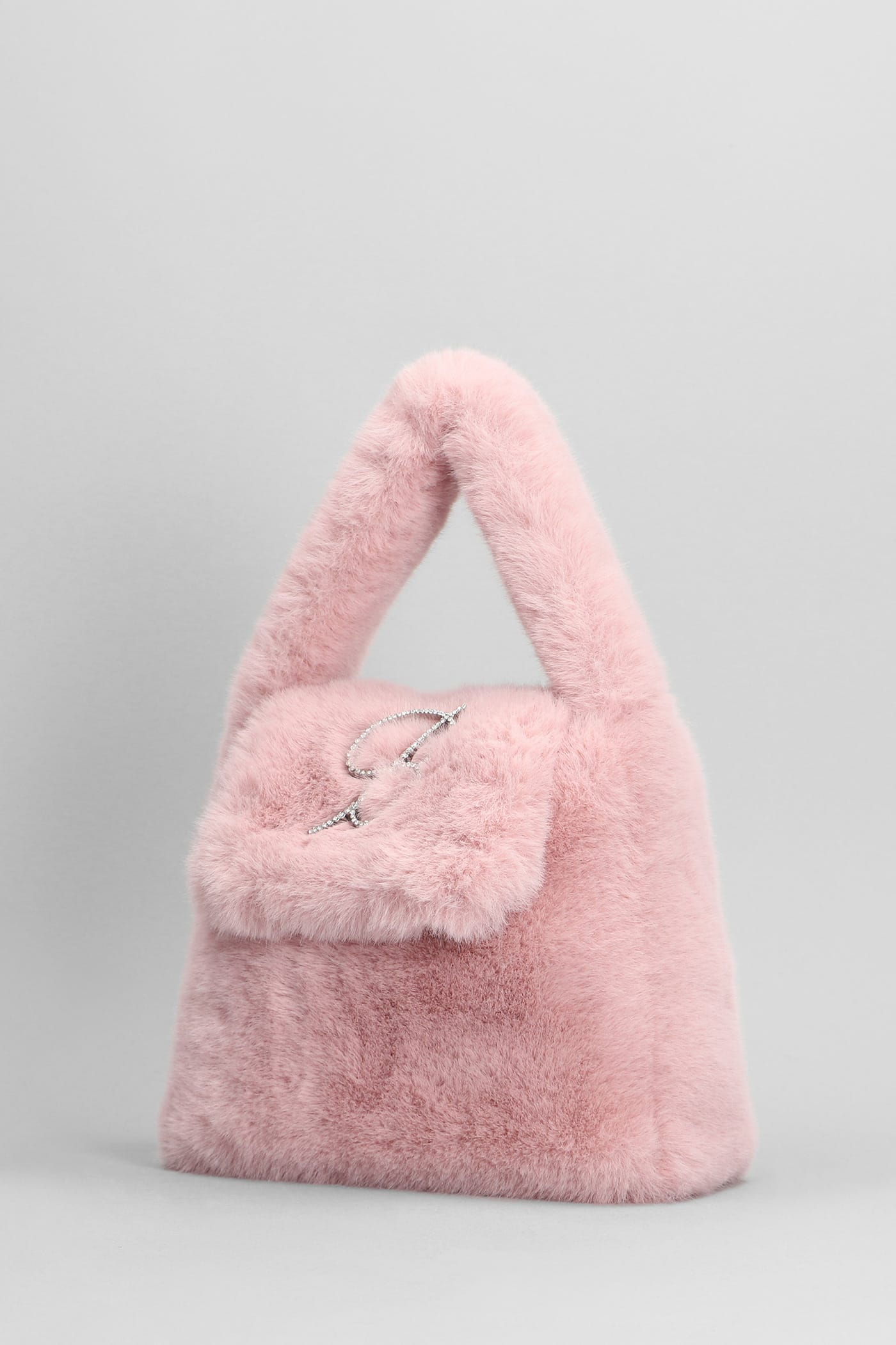 Shop Blumarine Hand Bag In Rose-pink Polyester