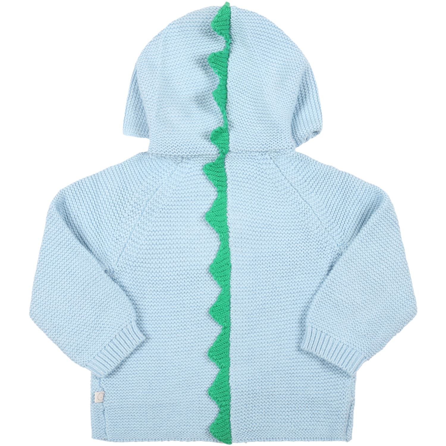 Stella McCartney Kids Light-blue Cardigan For Baby Boy With Quills