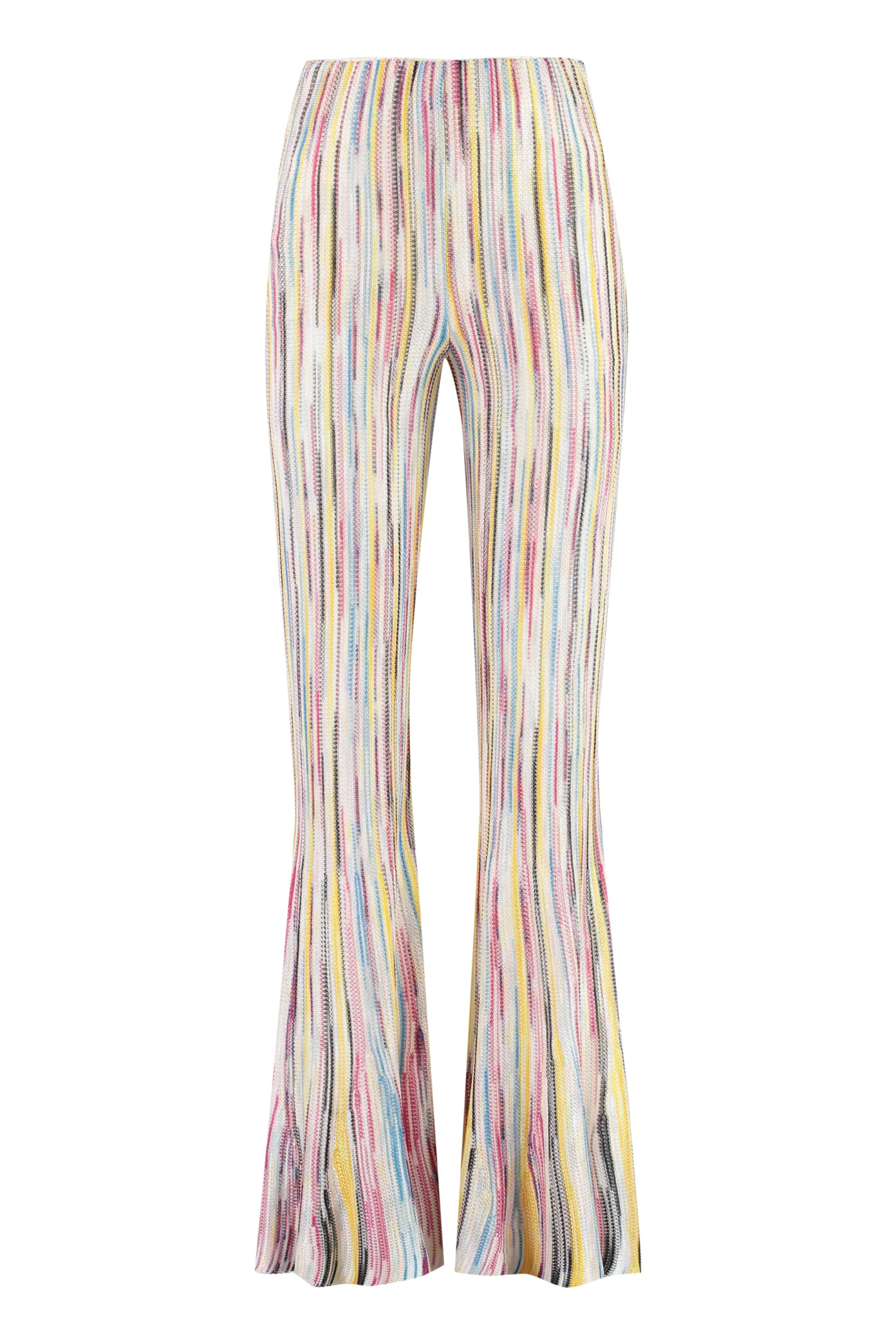 Missoni Stripe-pattern Semi-sheer Flared Trousers