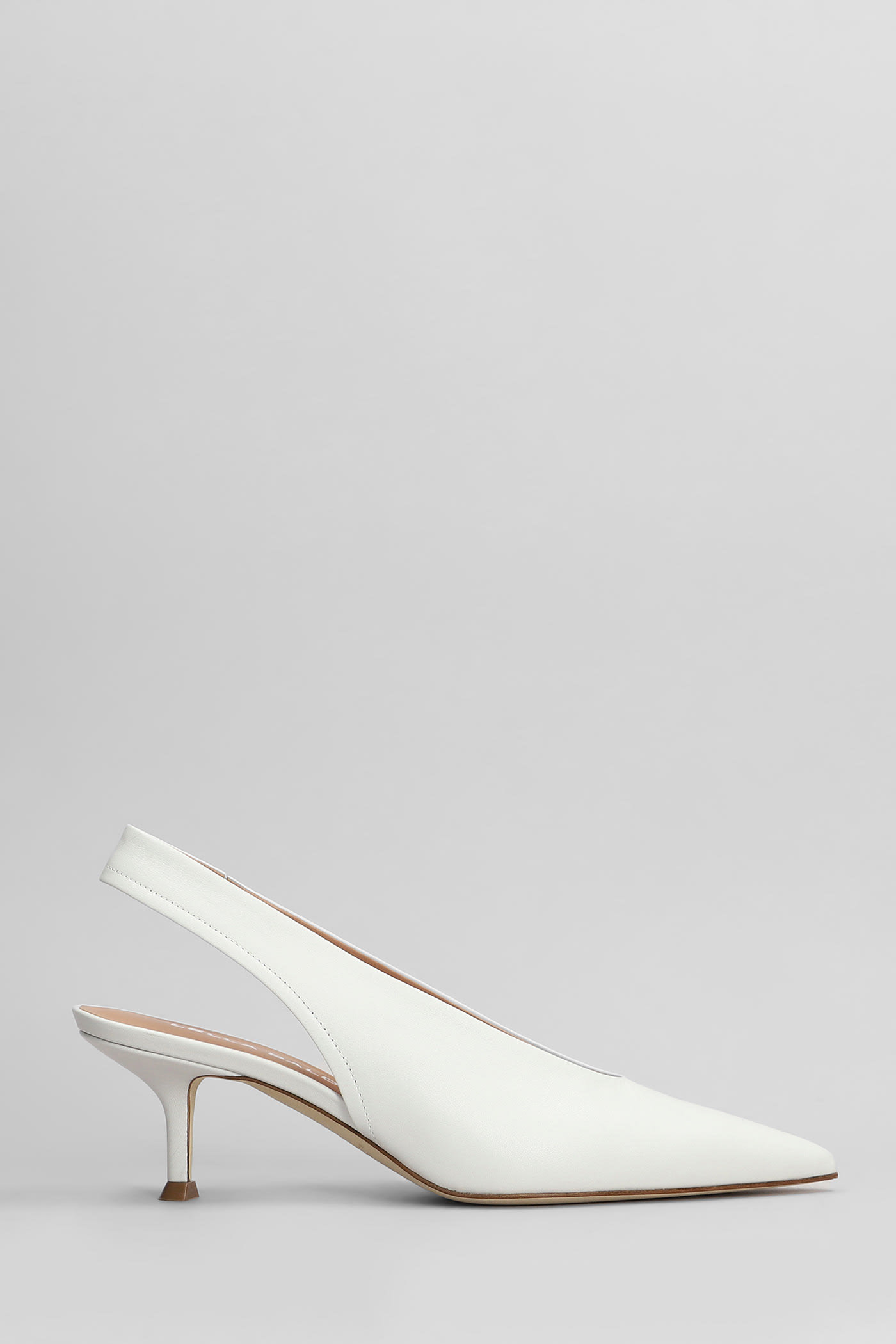 Shop Lella Baldi Pumps In White Leather