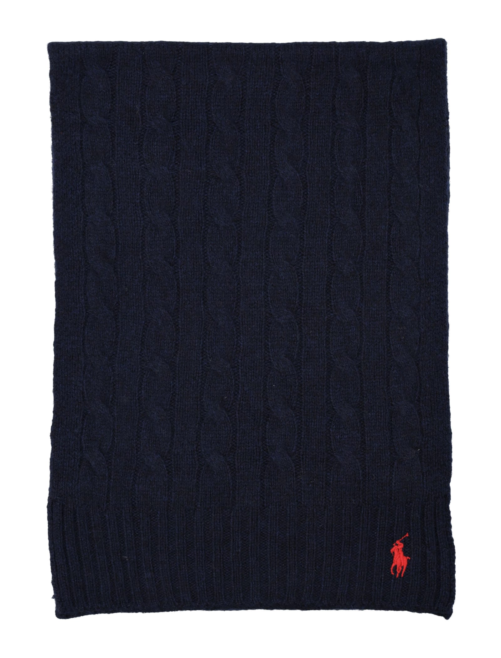 Polo Ralph Lauren Classic Cable Scarf In Hunter Navy