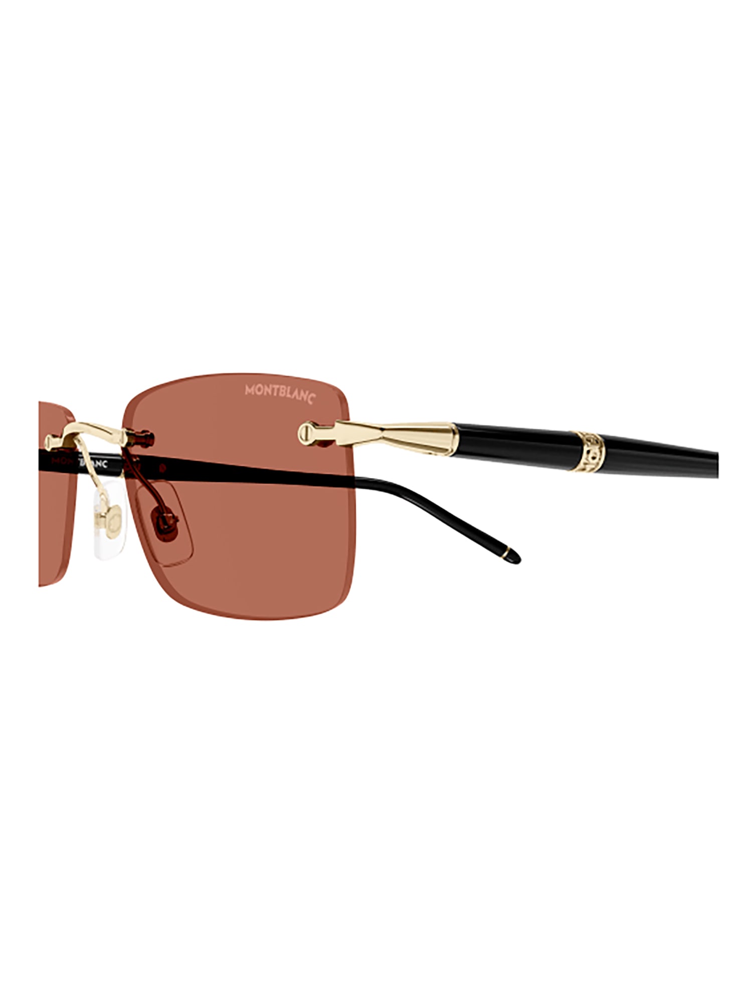 Montblanc Mb0344s Sunglasses In Burgundy