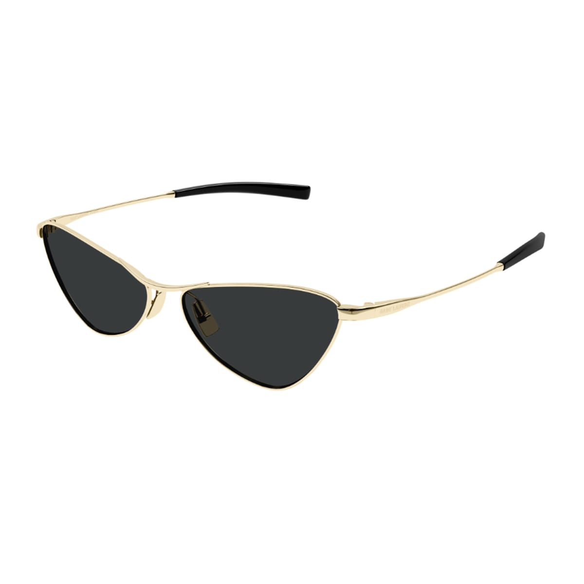Saint Laurent Sl 830 Linea Sl Logo 002 Gold Black Sunglasses In Gold