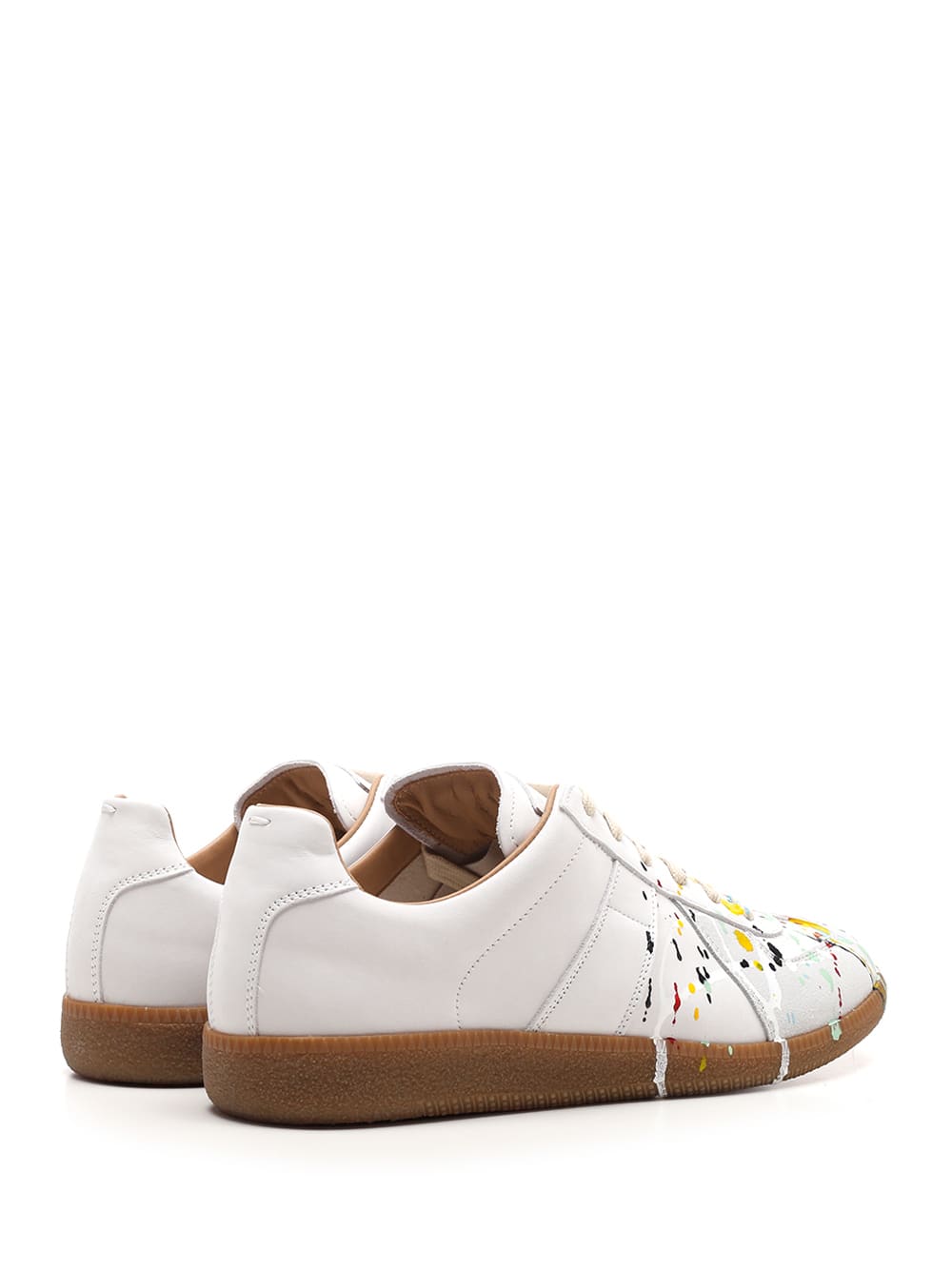 Maison Margiela Replica Paint Splatter-effect Low-top Sneakers In White