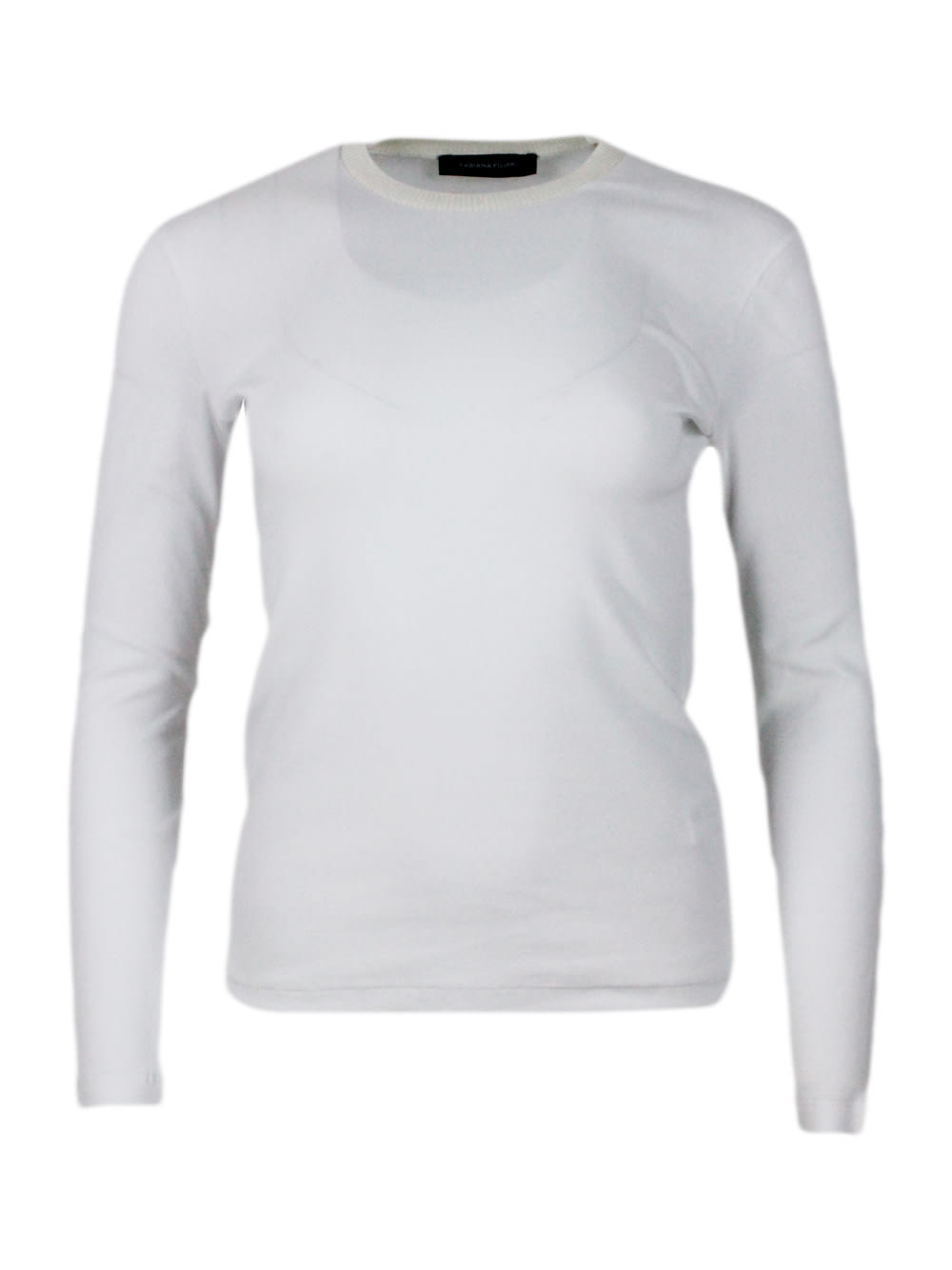 Shop Fabiana Filippi T-shirt In White