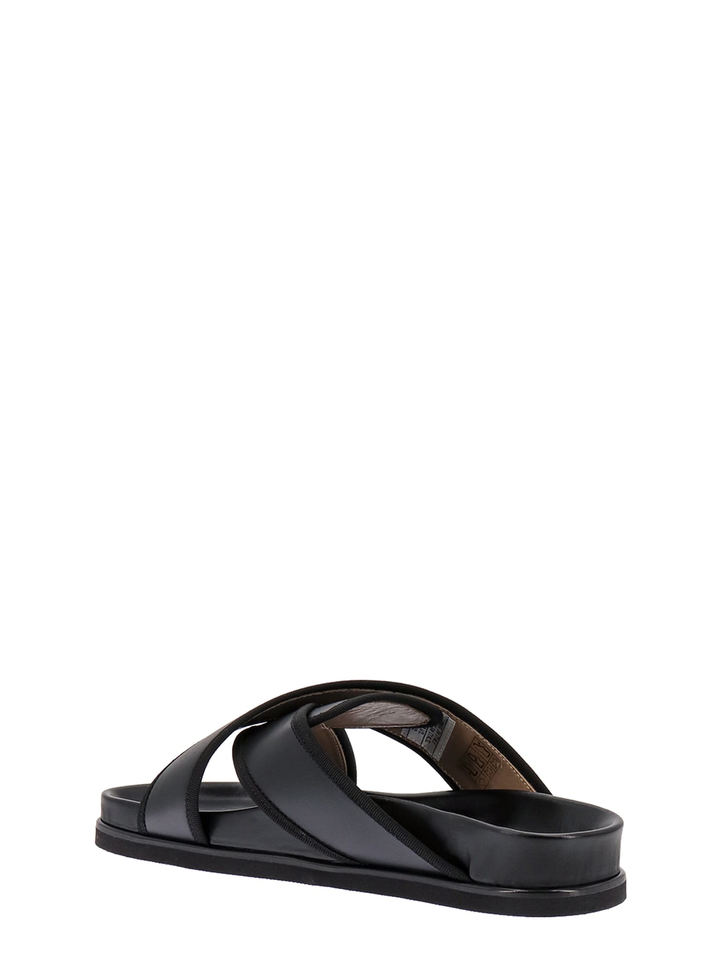 Shop Thom Browne Sandals In Black