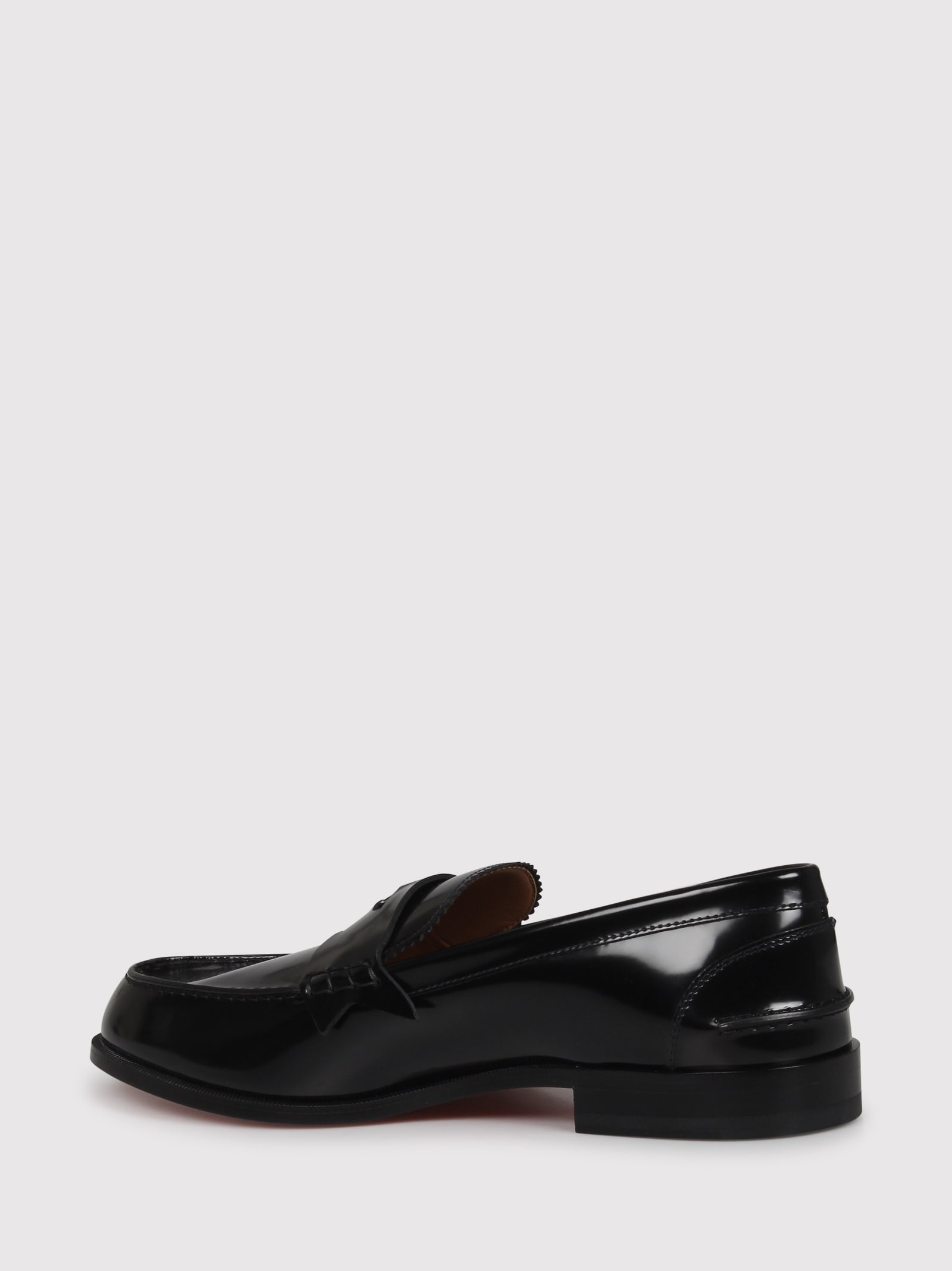 Shop Christian Louboutin Penny Flat Loafers In Black