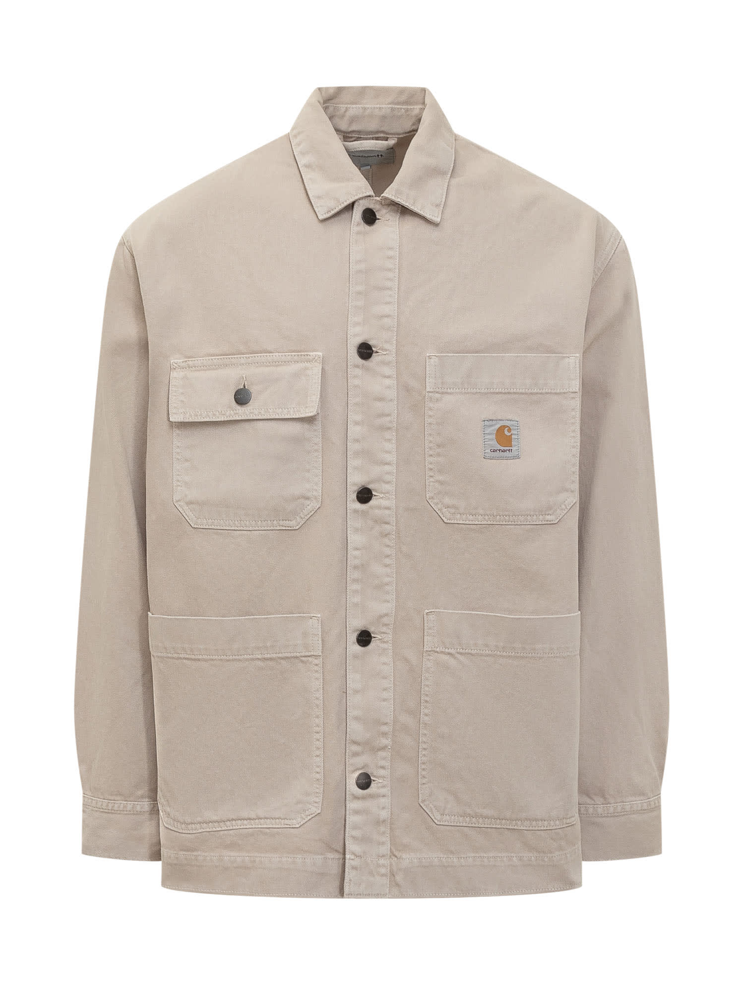 Shop Carhartt Cotton Jacket In Beige