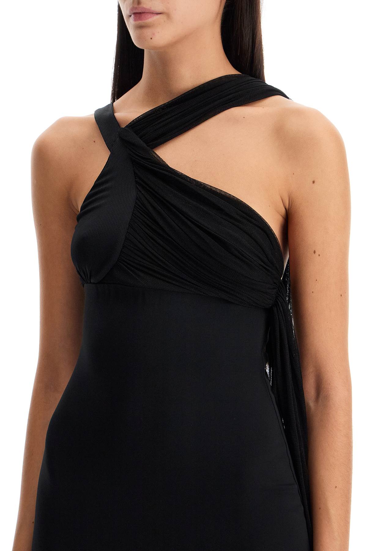 Shop Christopher Esber Long One-shoulder In Black (black)