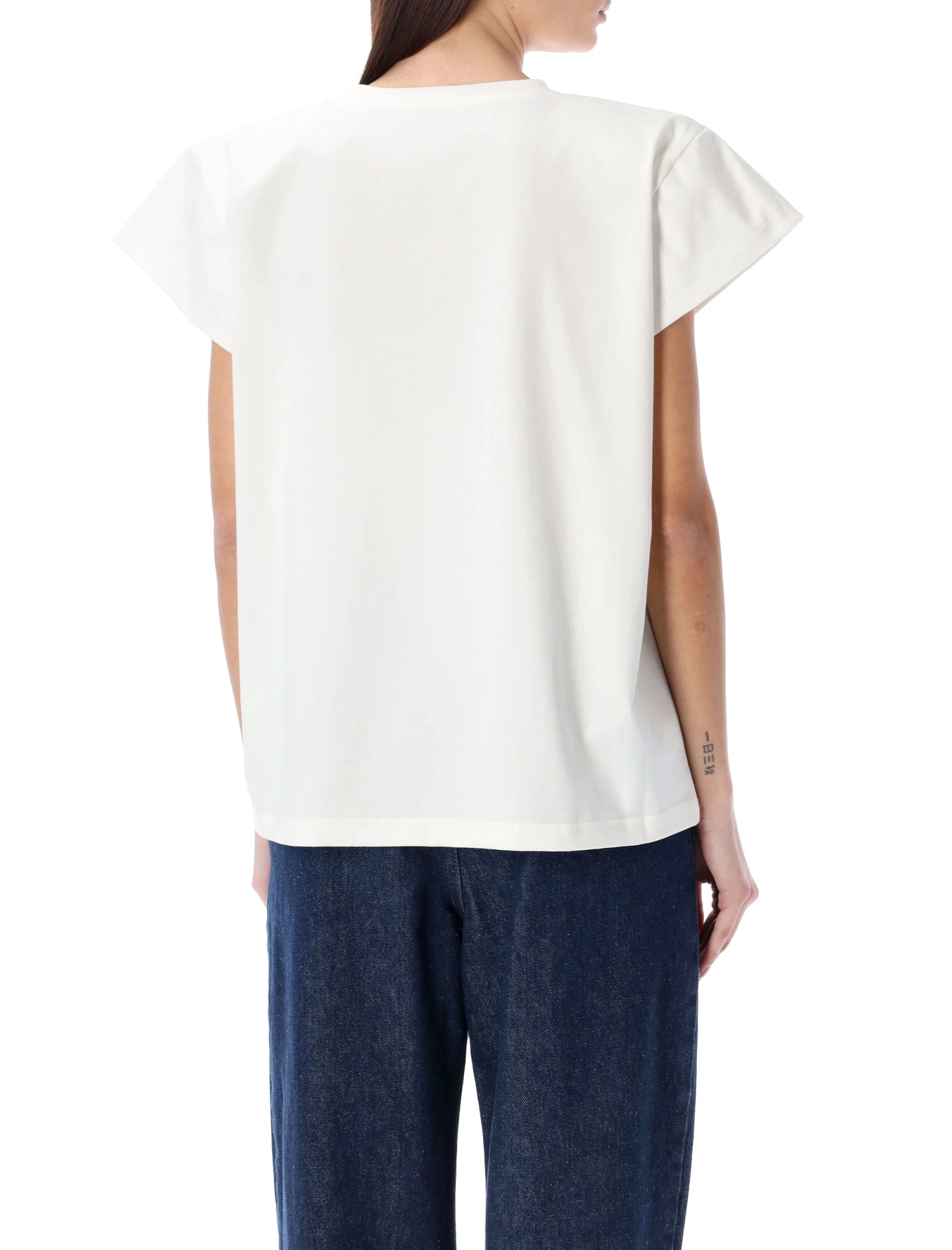 Shop Magda Butrym Cotton T-shirt In White