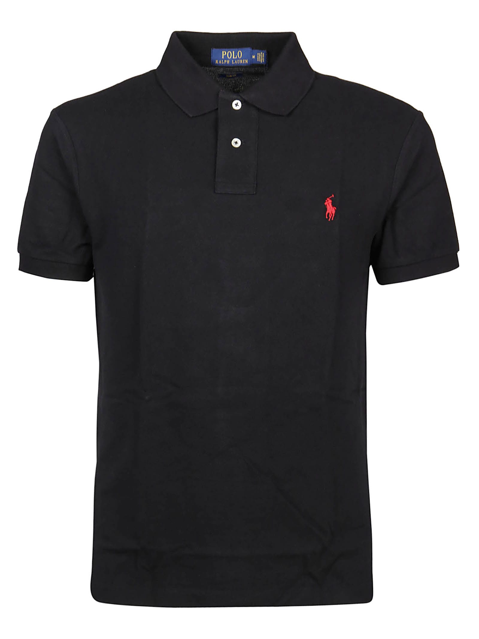 Shop Polo Ralph Lauren Short Sleeve Polo Shirt In Polo Black