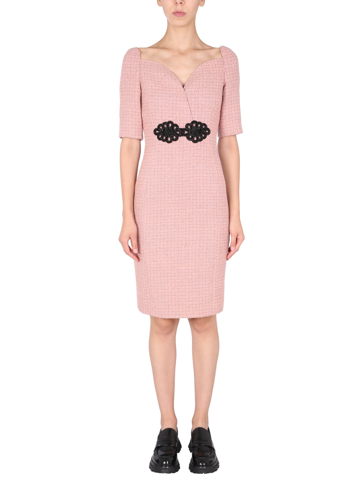 Boutique Moschino Midi Dress With Frog