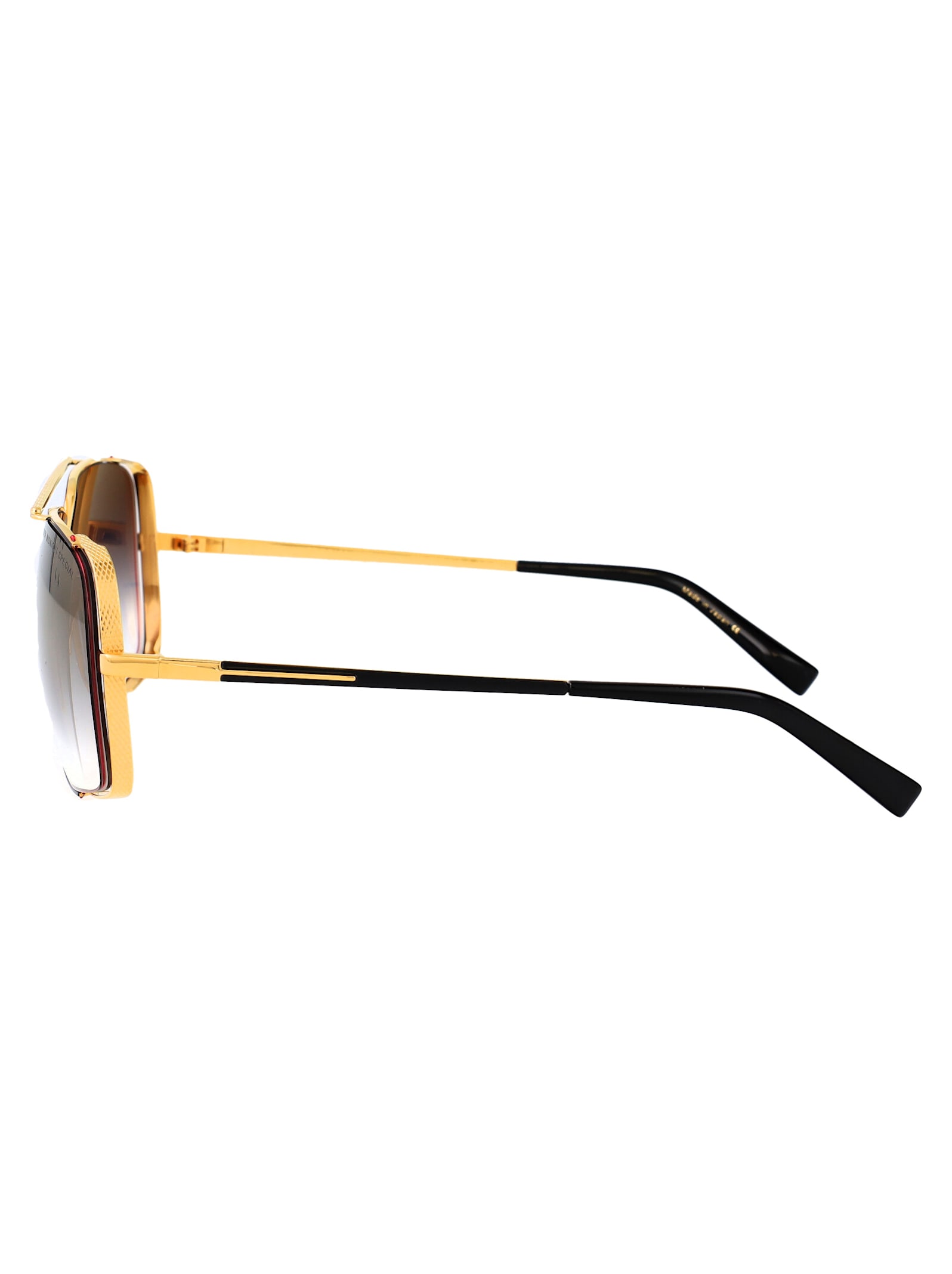 Dita Midnight Special Sunglasses In Yellow Gold - Black W/ Dark Grey To Clear - Gold Flash - Ar