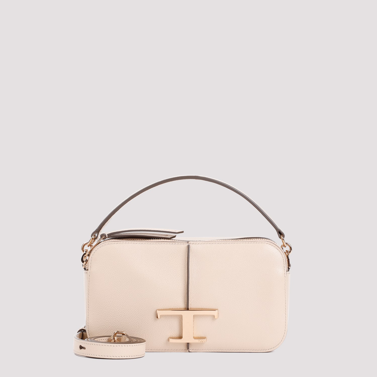 Shop Tod's T Timeless Camera Bag In Naturale