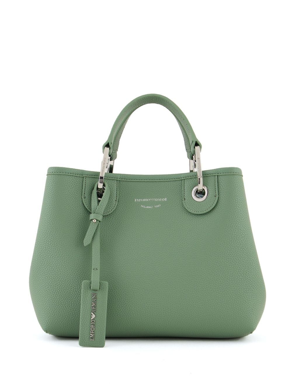 Emporio Armani Shopping Bag In Green