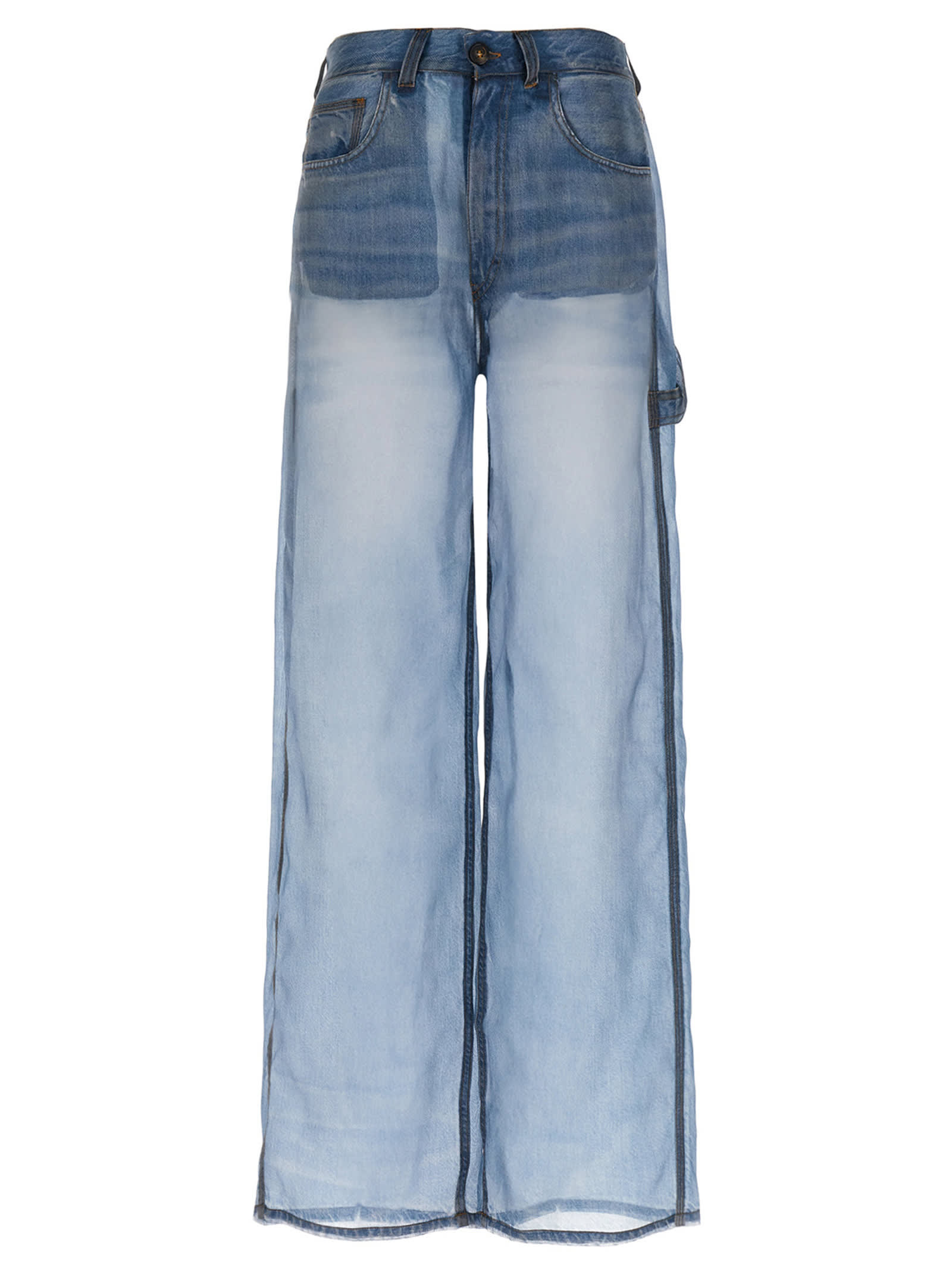 Haikure Winona Pants In Blue Denim Print