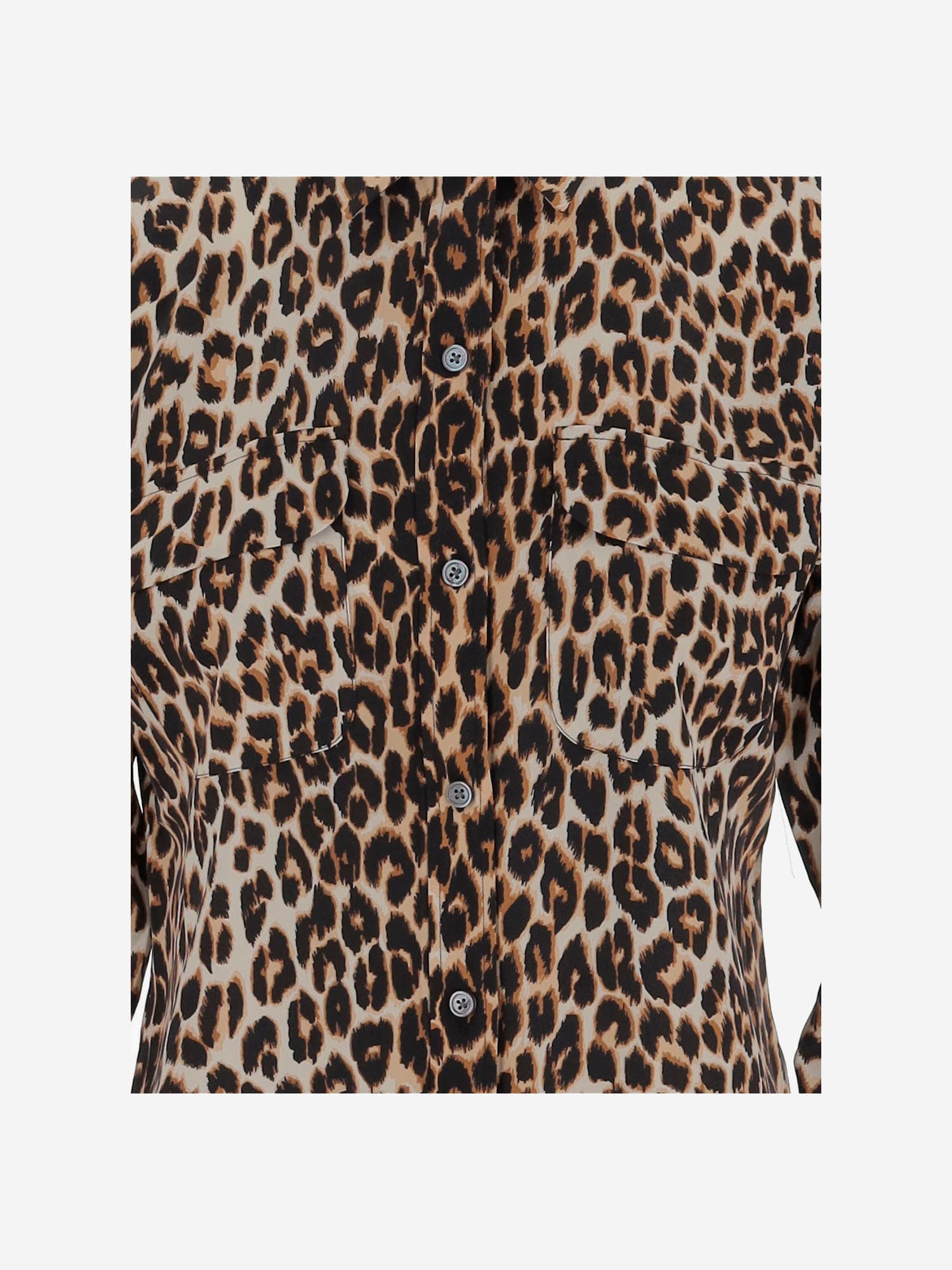 Equipment Leopard Silk Shirt In Animal Print