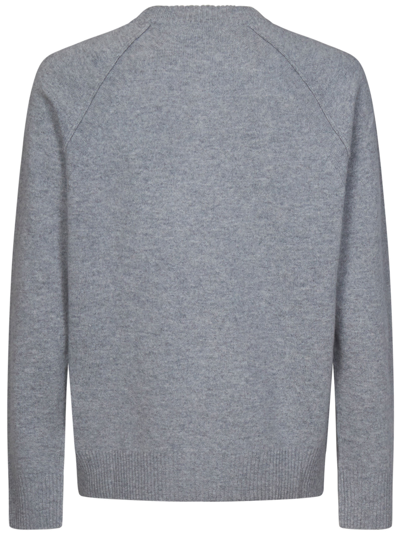 Shop Calvin Klein Sweater Sweater In Mid Grey