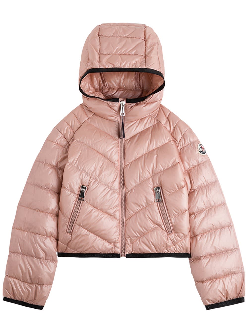 Moncler Cexing Down Jacket In Pink Nylon