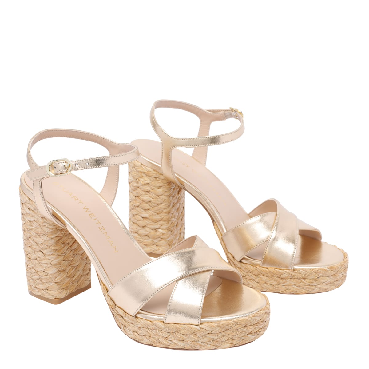 Stuart Weitzman Chunky High Heel Sandals