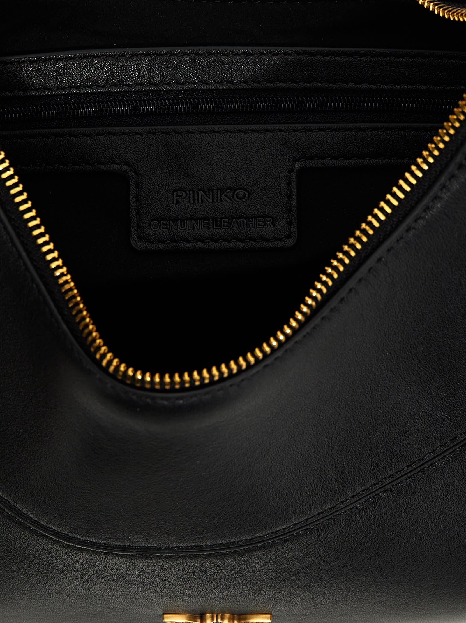 Shop Pinko Classic Brioche Bag Hobo Shoulder Bag In Black
