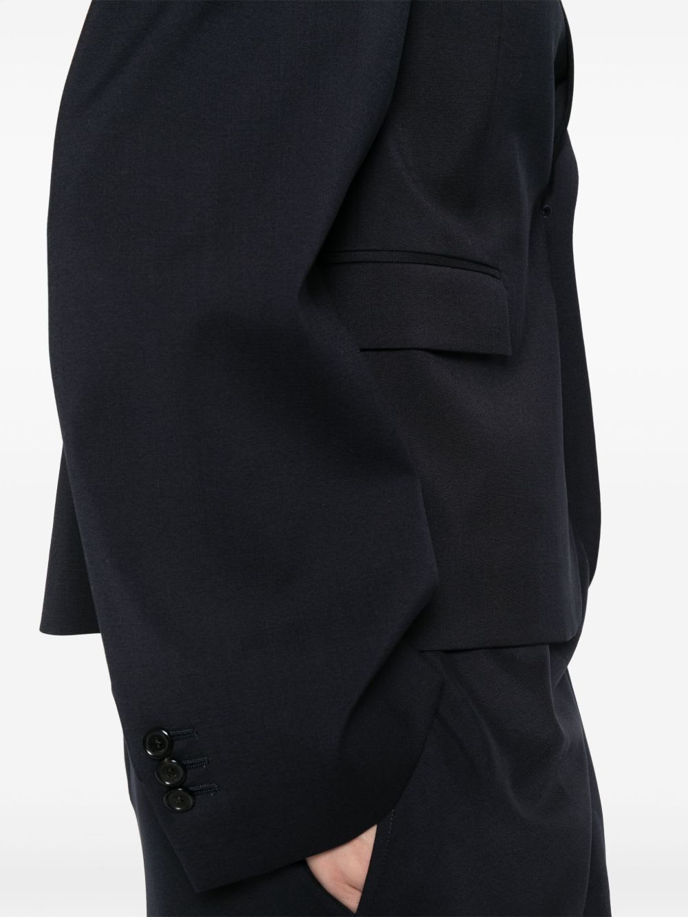 Loewe Flap Pockets Tailored Jacket In Blue