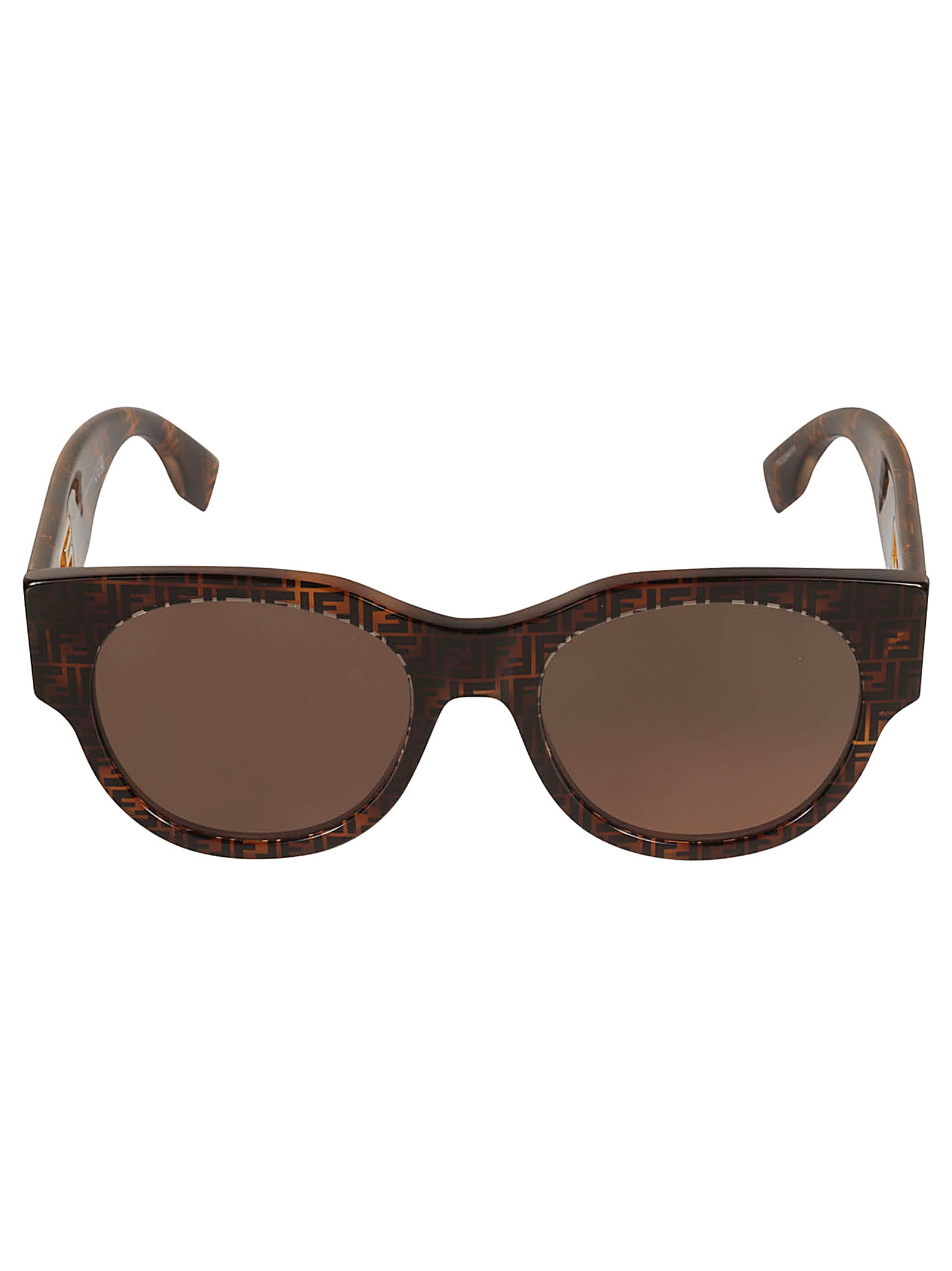 Logo Monogram Round Sunglasses