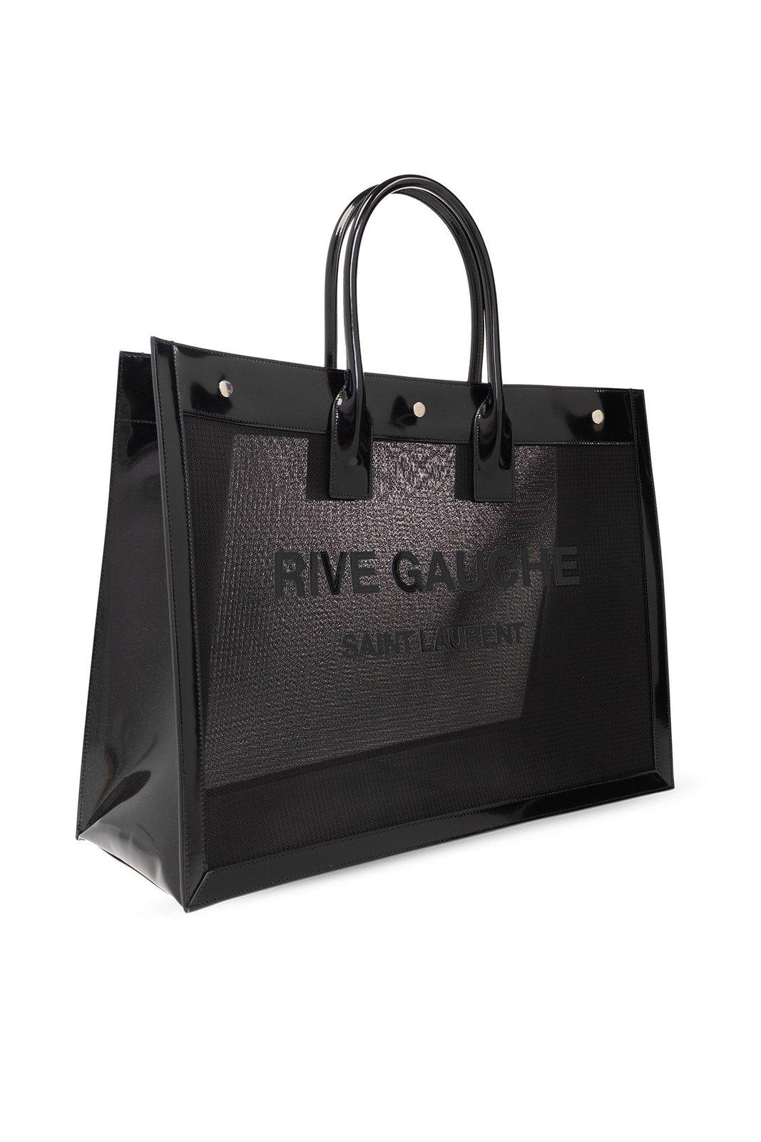 Saint Laurent Rive Gauche Tote Bag In Black