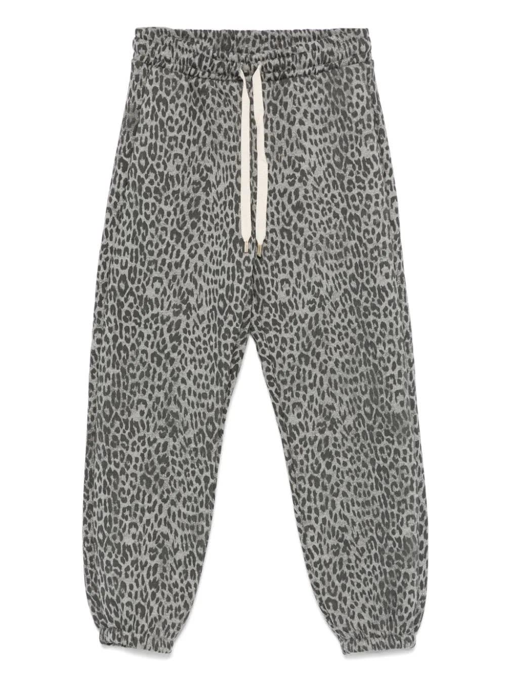 Shop Miss Grant Pantaloni Leopardati In Gray