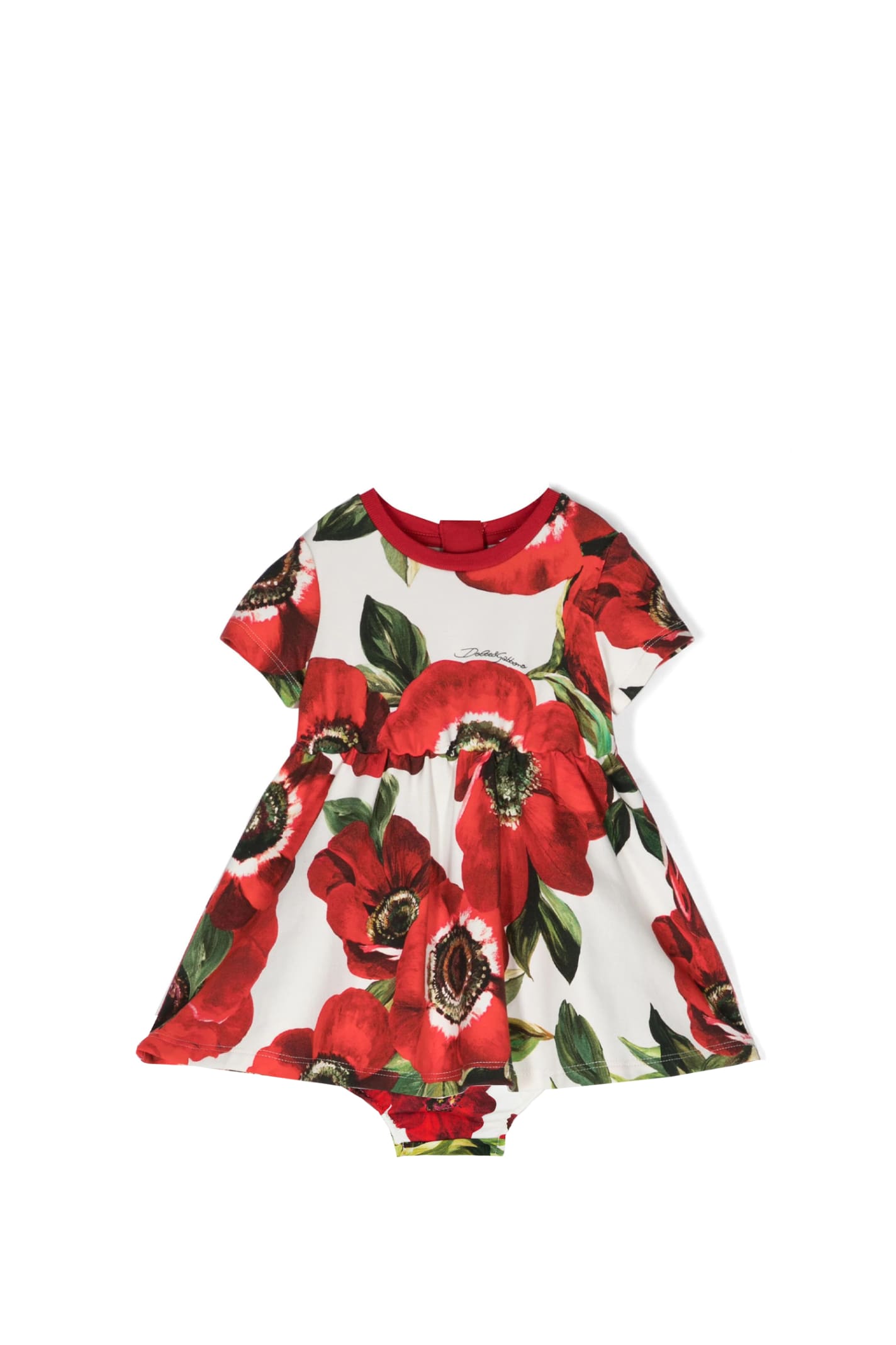 Shop Dolce & Gabbana Dress With Print In Multicolor