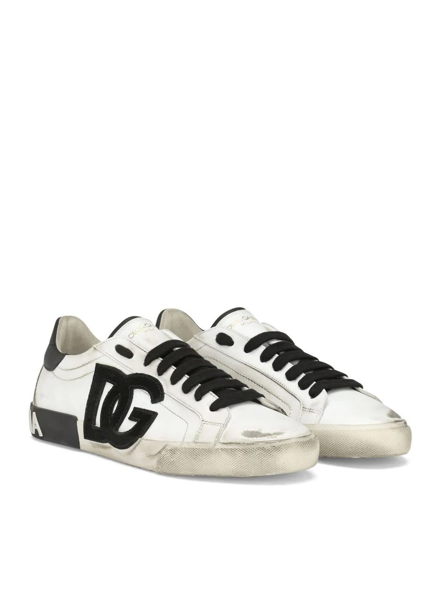 Shop Dolce & Gabbana Sneaker In White Black