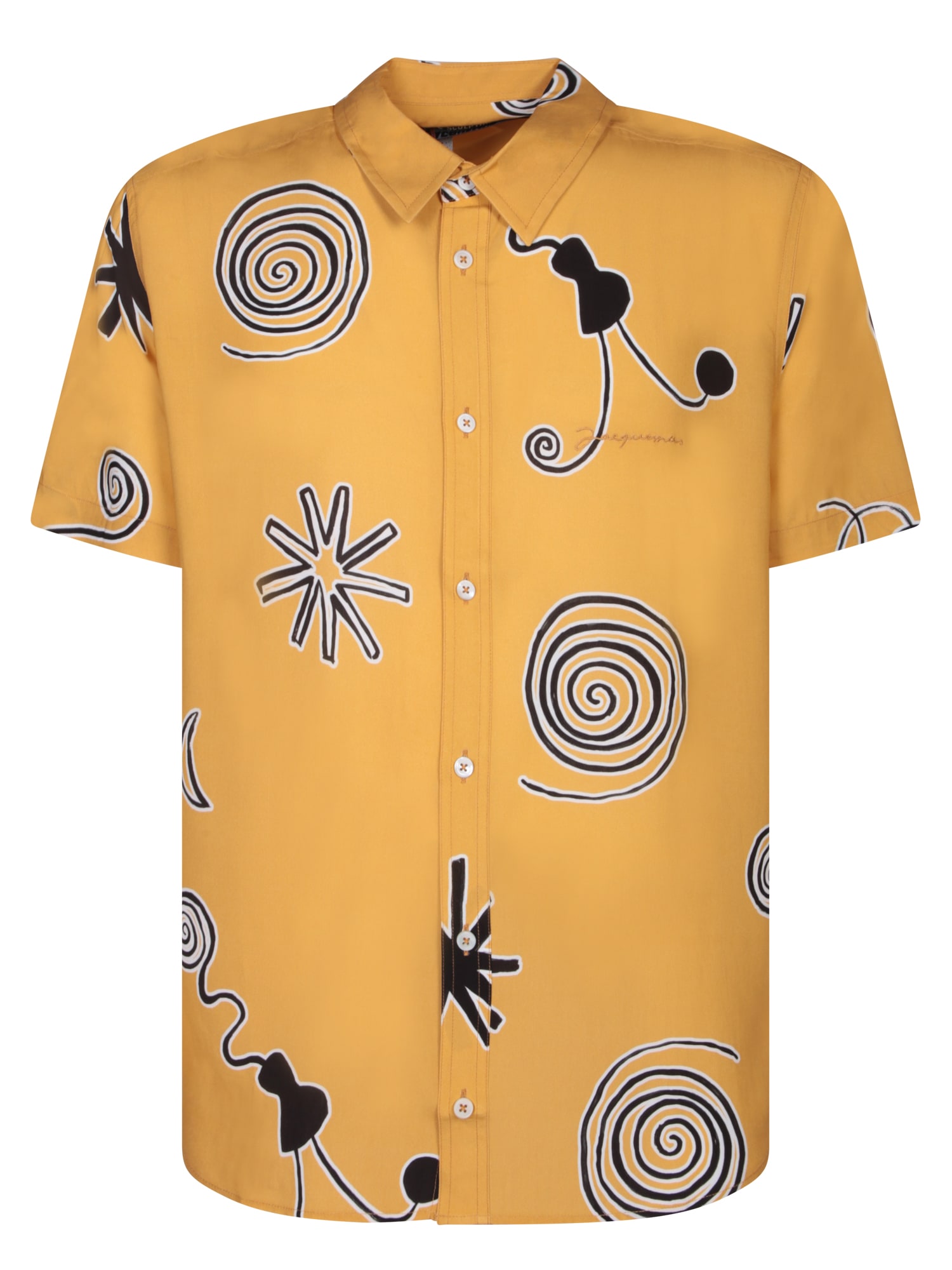 Shop Jacquemus Melo Orange Shirt