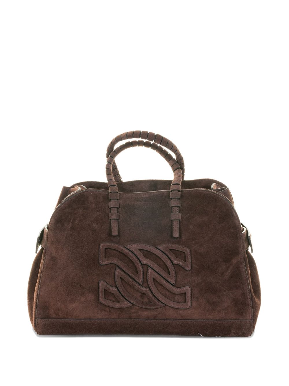 Casadei Park Avenue Leather Tote Bag In Brown