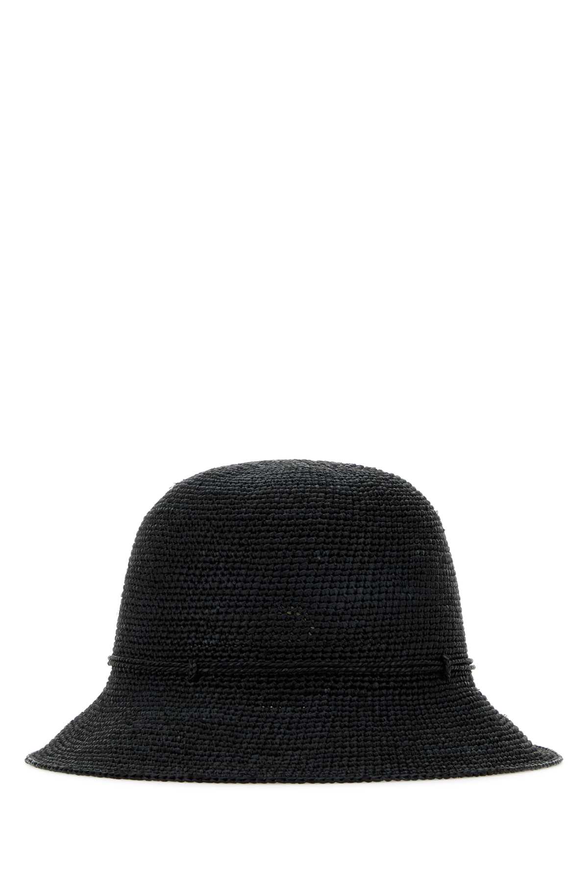 Shop Helen Kaminski Black Raffia Villa 6 Hat In Charcoal