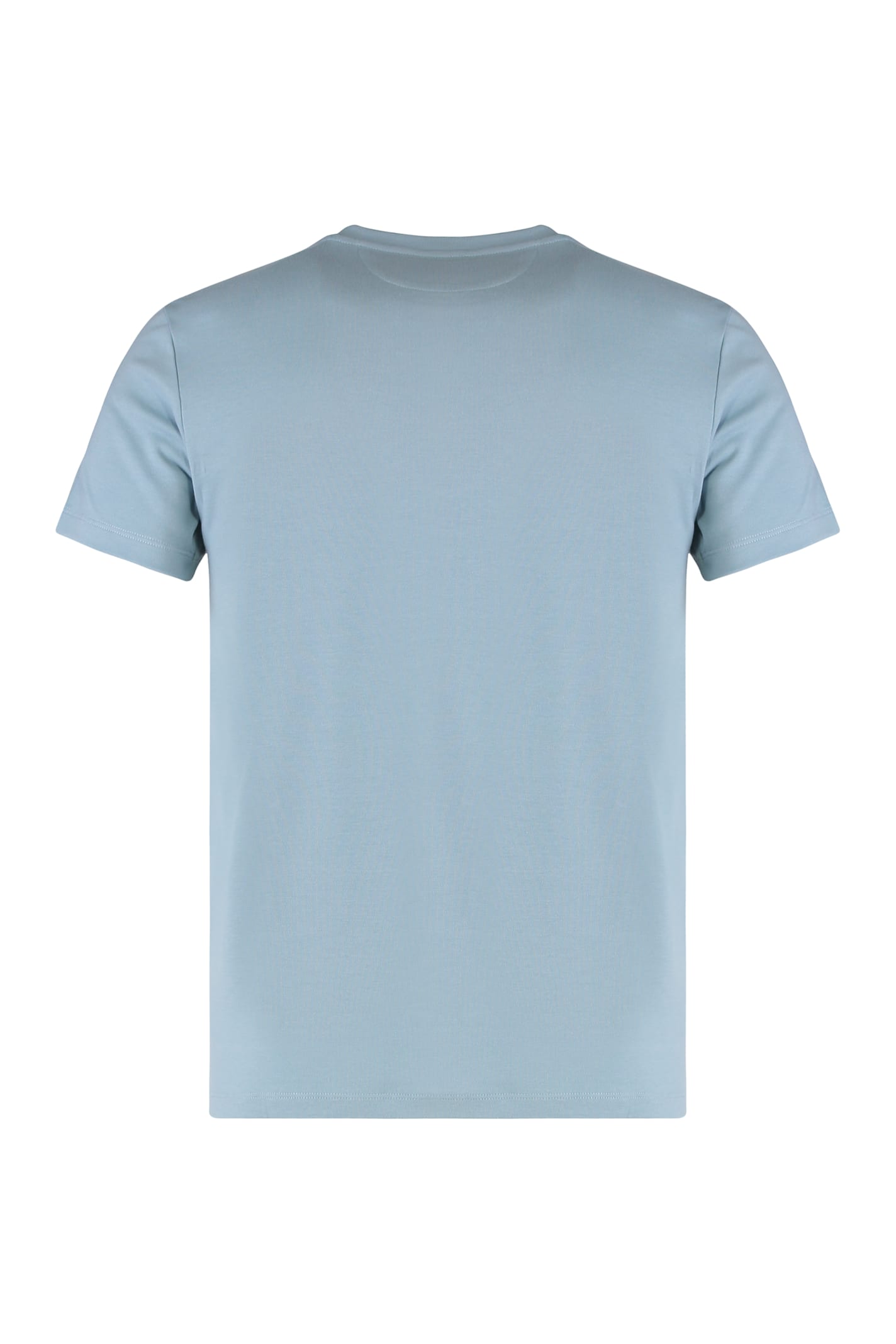 Moorer Pocket Short-sleeved T-shirt In Blue