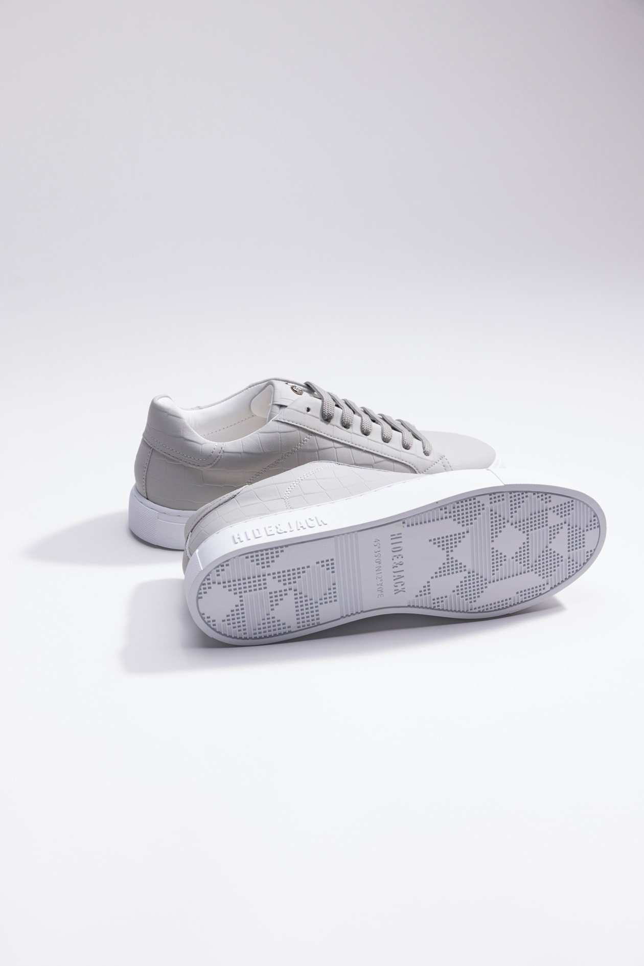 Hide&amp;jack Low Top Sneaker - Essence Grey White