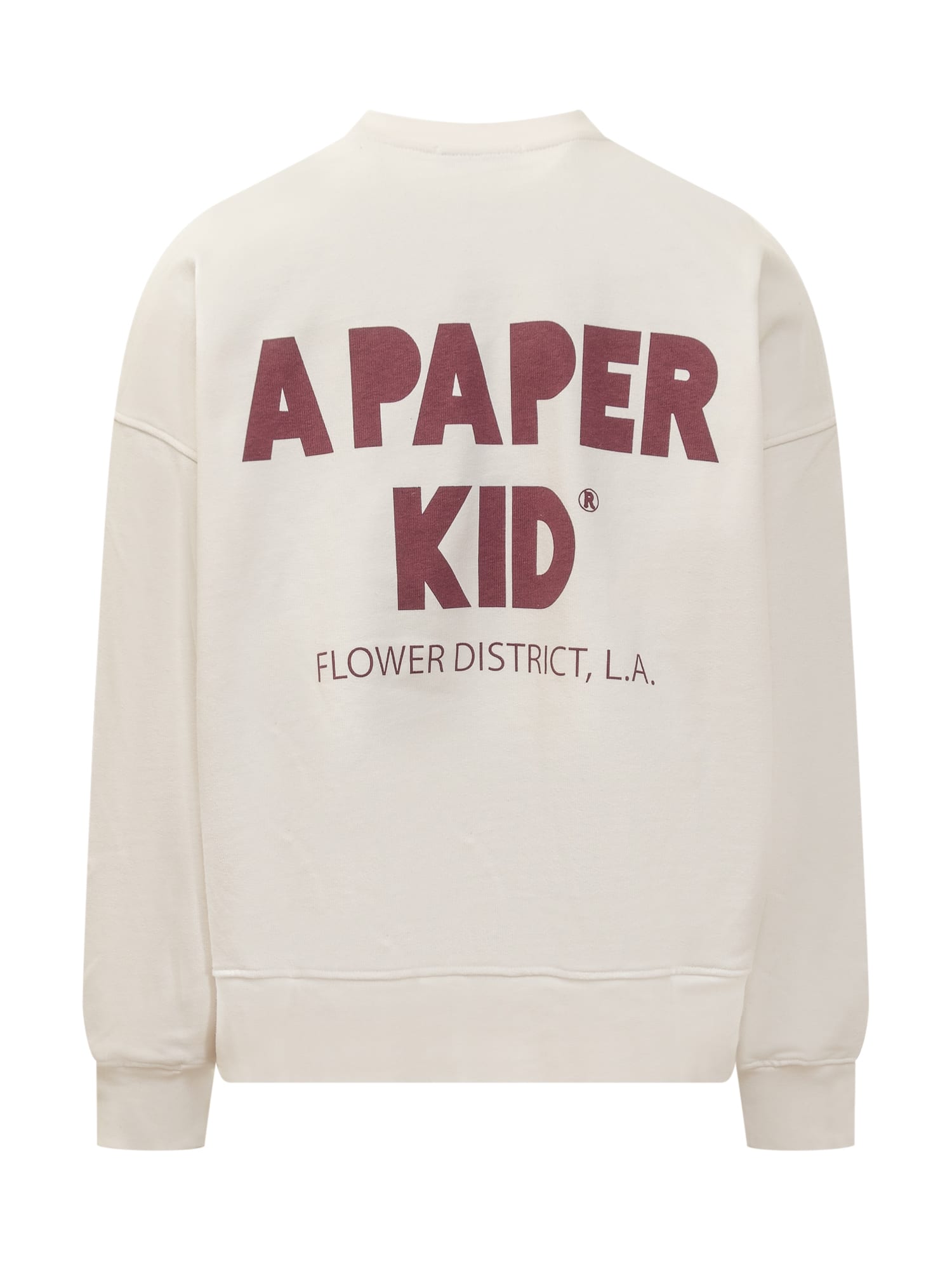 Shop A Paper Kid Oversize Sweatshirt With Print In Crema/cream
