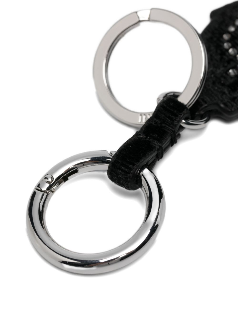 Ganni Western Boot Keyring In Black