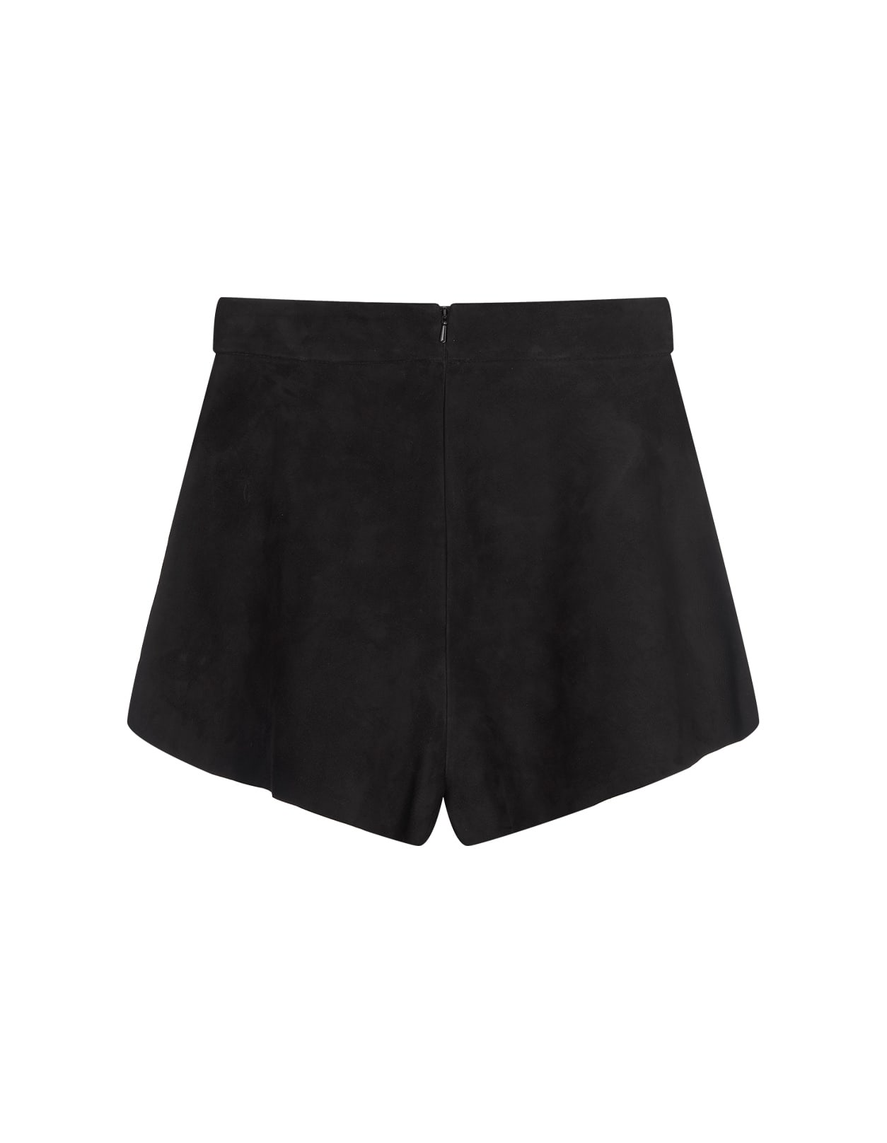 Max Mara Cedro Suede Mini Shorts In Black