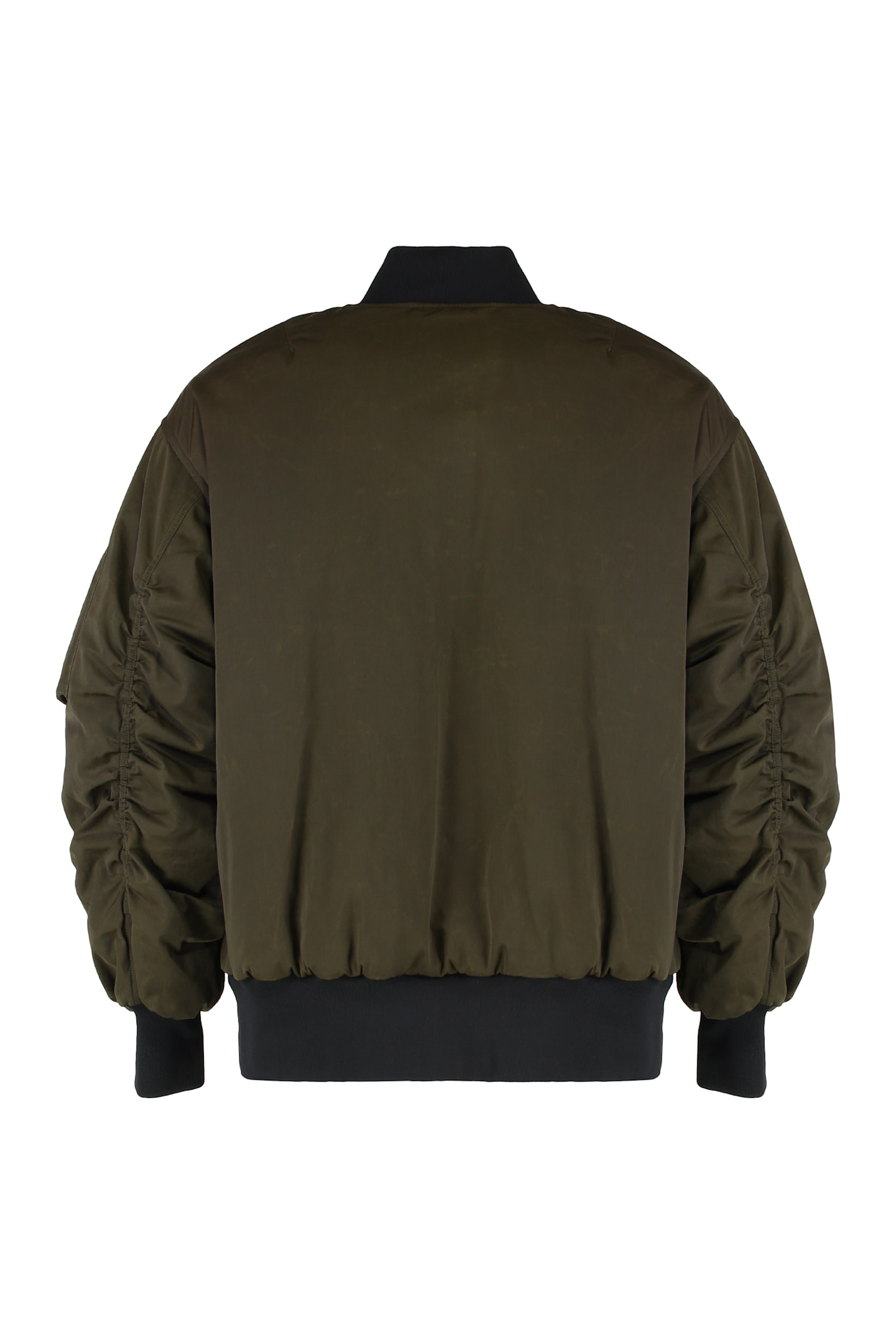 Dolce & Gabbana Down Jacket With Crewneck And Pockets In Green
