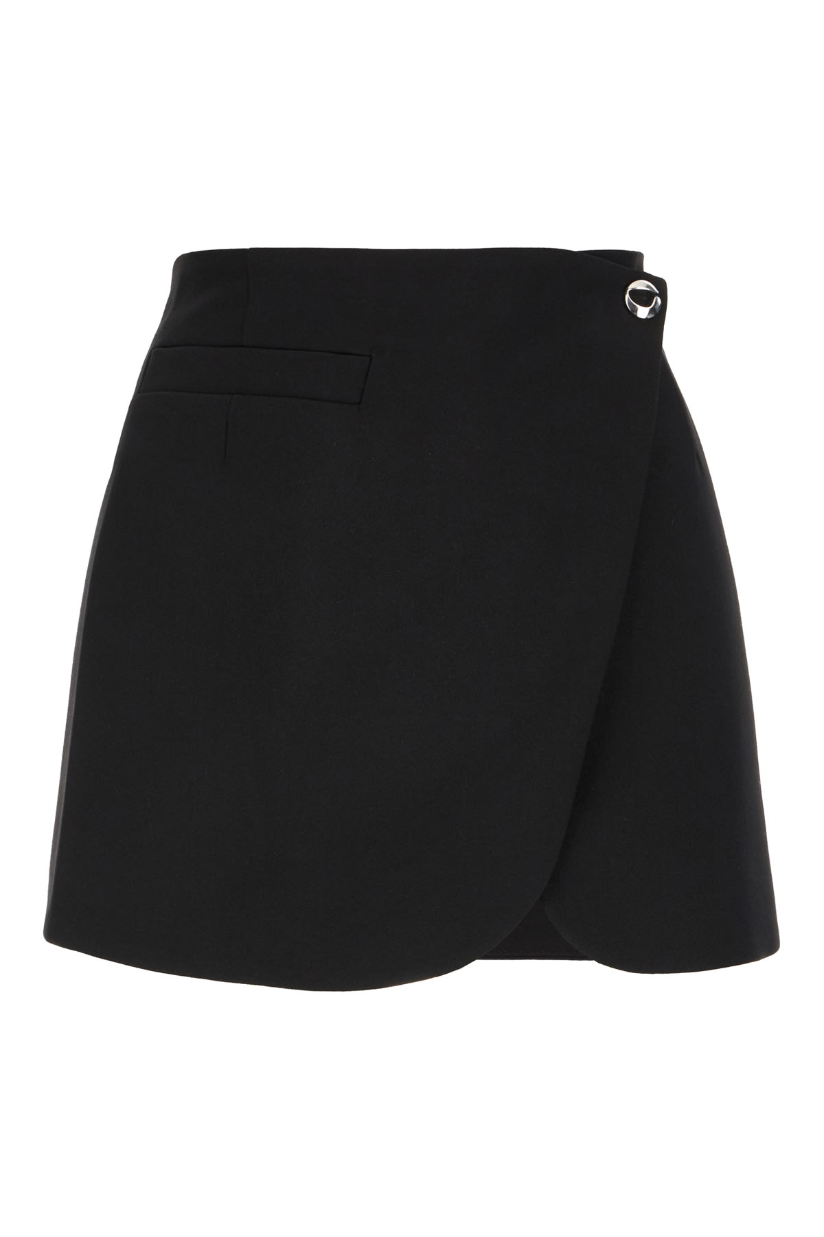 Coperni Black Polyester Miniskirt In Black