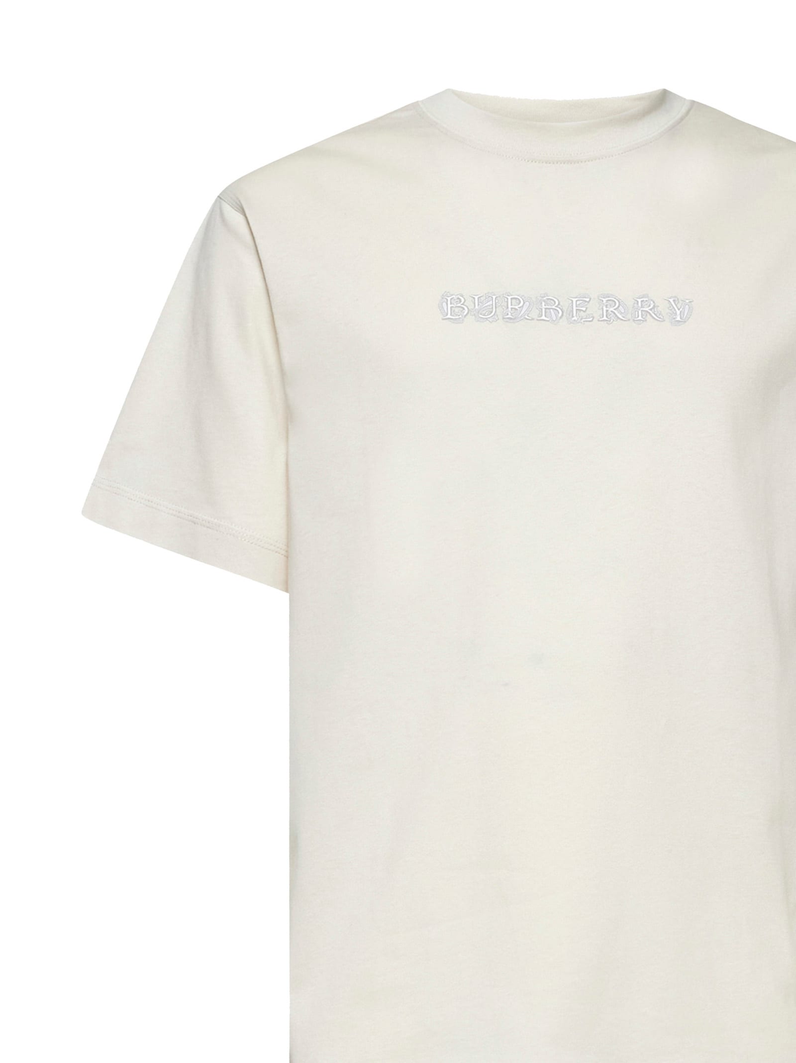 Shop Burberry T-shirt In Tundra