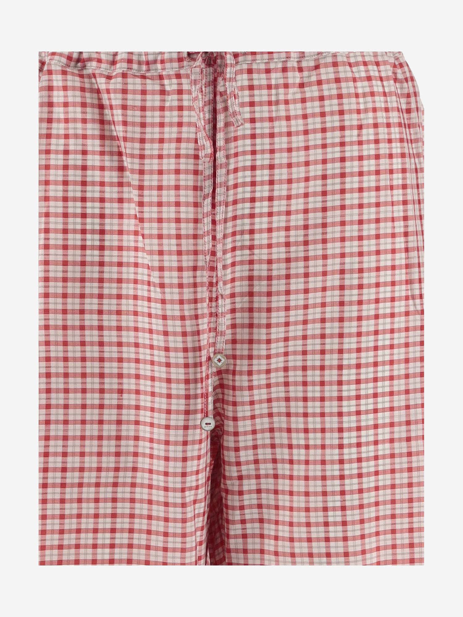 Shop Péro Pure Silk Pants With Check Pattern