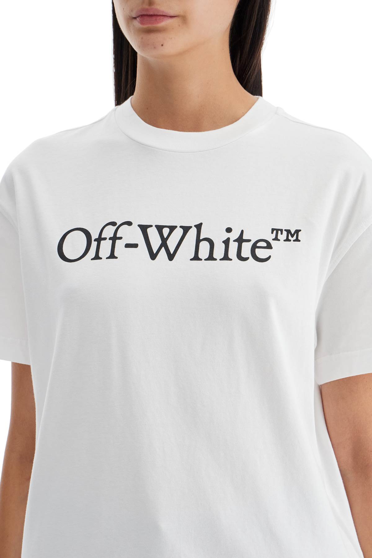 Off-white White Big Logo Bookish Regular T-shirt
